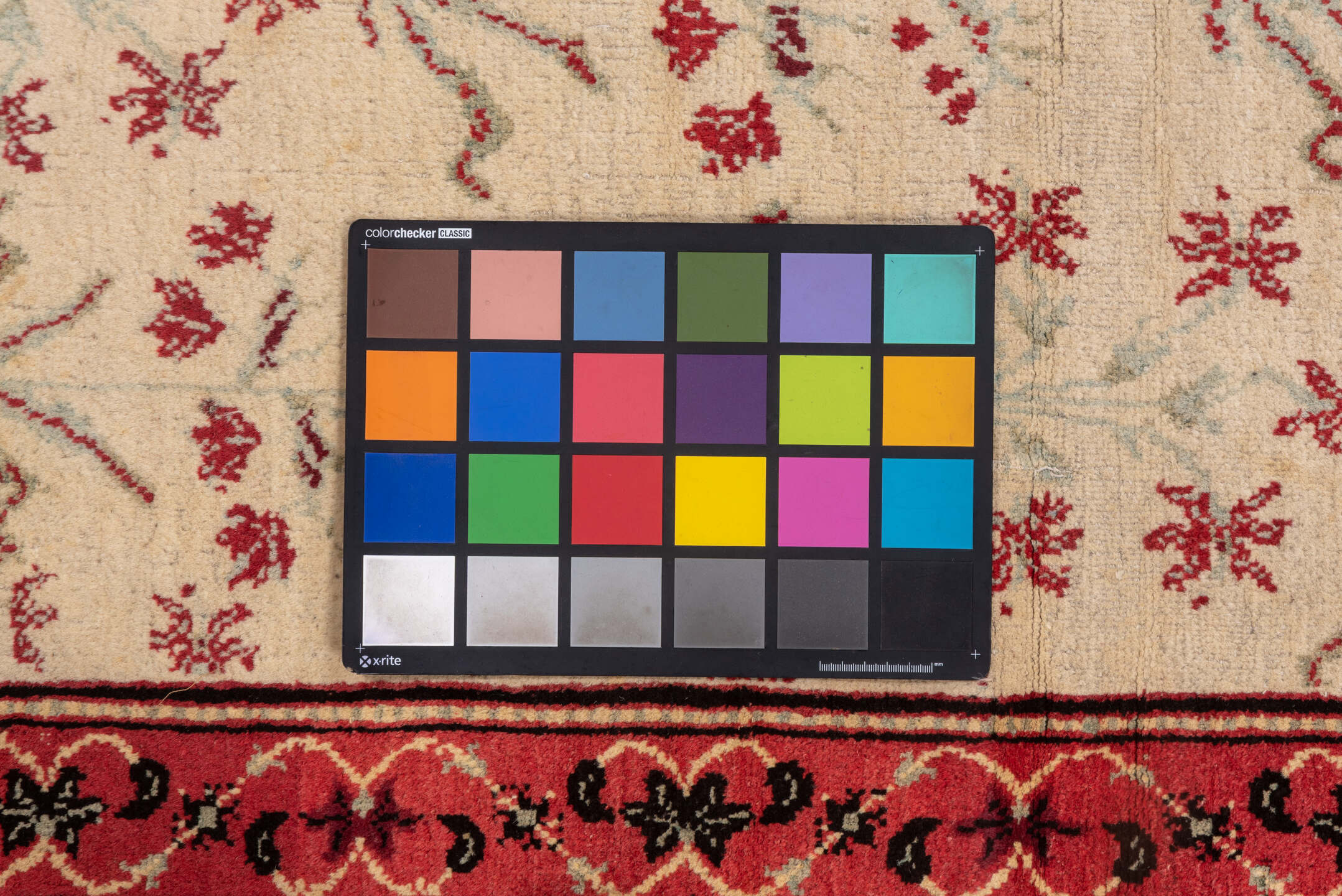 10' x 15' one-of-a-kind handmade vintage Agra rug. Color palette: brown, gray, off-white, orange, pink, red