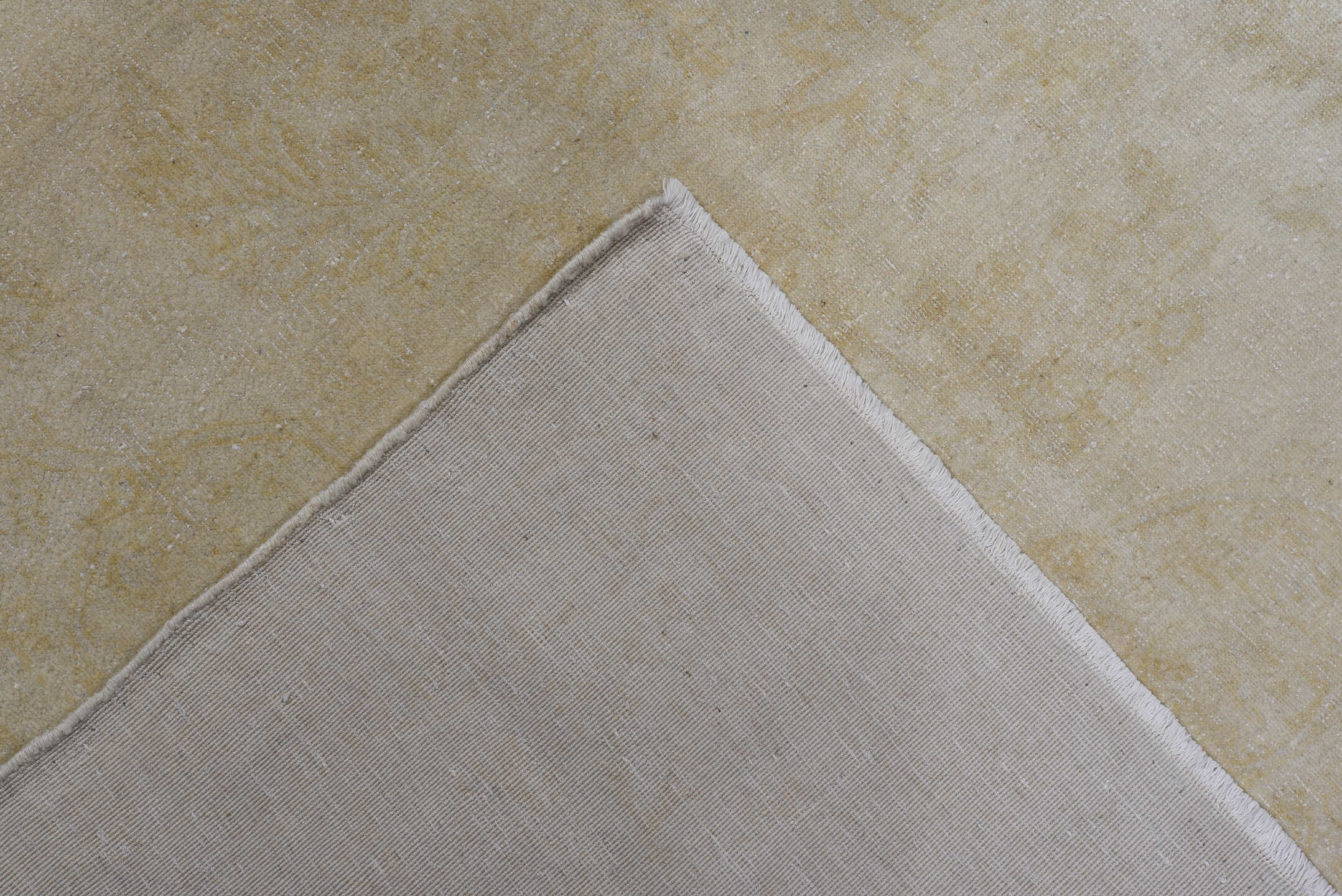 7' x 9' one-of-a-kind handmade antique Kashan rug. Color palette: ivory, cream, sand, beige, taupe, gray