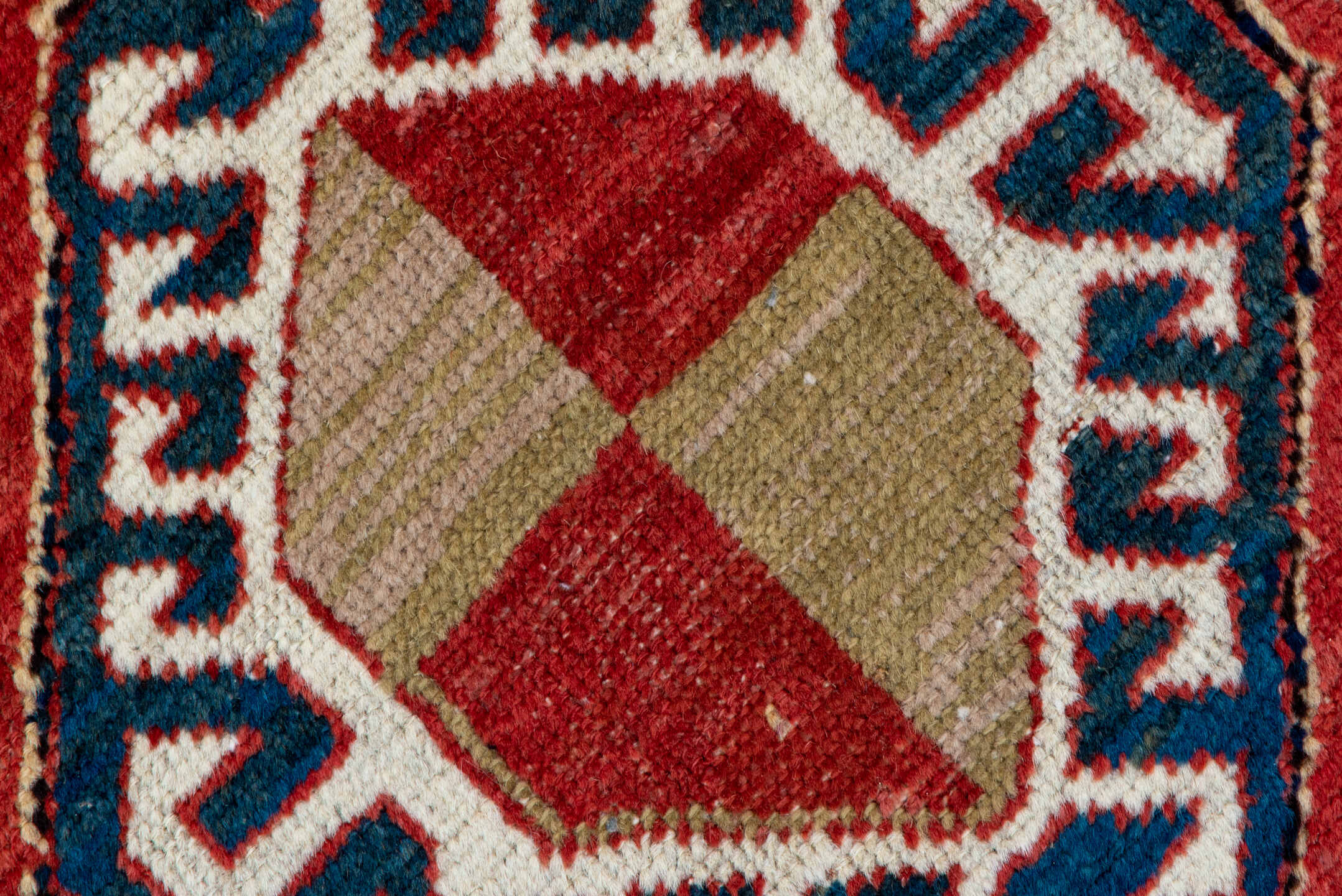 3' x 11' one-of-a-kind handmade antique NW Persian runner rug. Color palette: navy, ivory, rust, indigo, rose, sky_blue