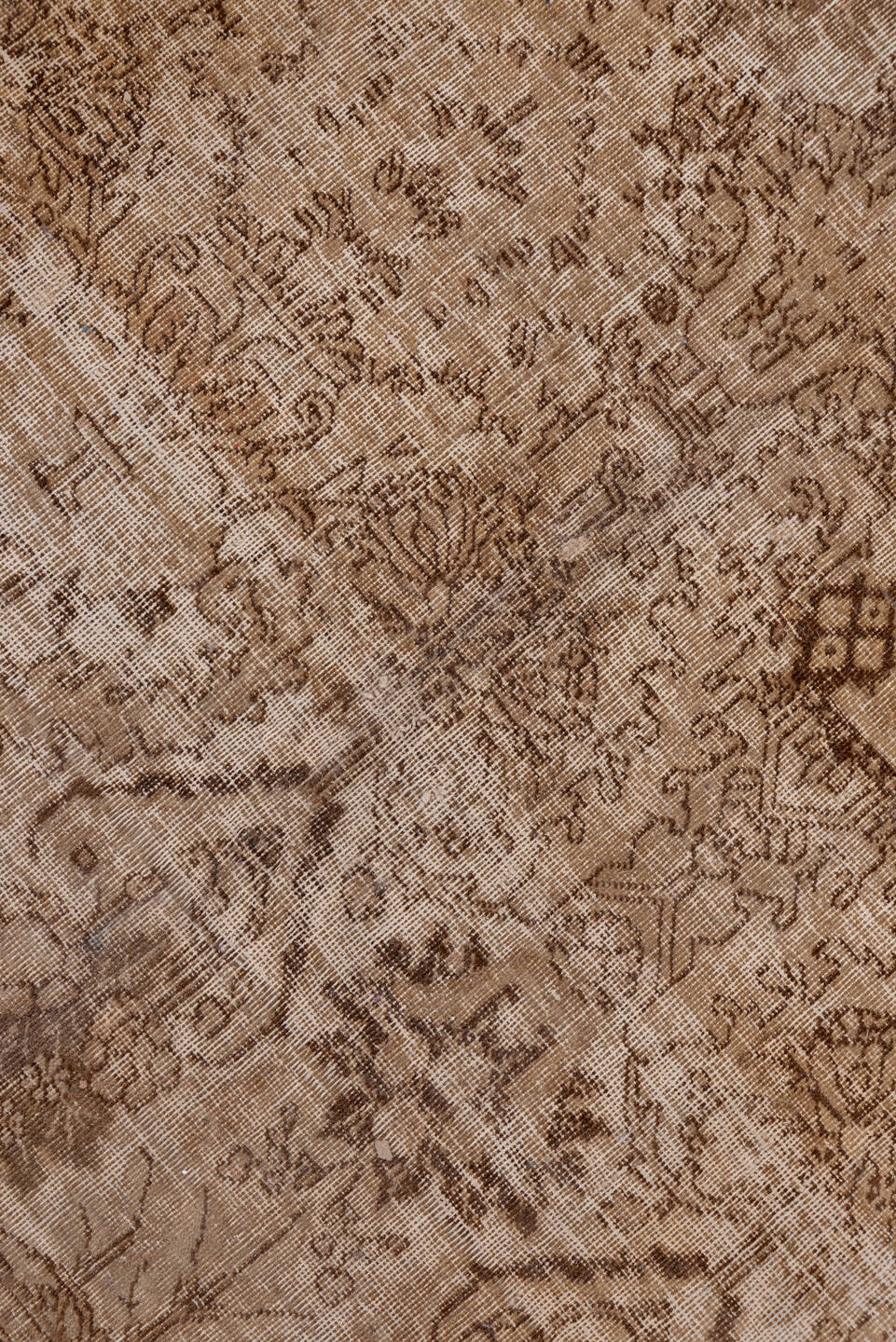 6' x 8' one-of-a-kind handmade vintage Tabriz medium size rug. Color palette: brown, gray, light gray, off-white, pink, snow