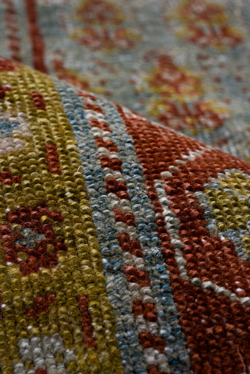 3' x 17' one-of-a-kind handmade antique Malayer runner rug. Color palette: sky blue, rust, ivory, camel, taupe, slate, brown