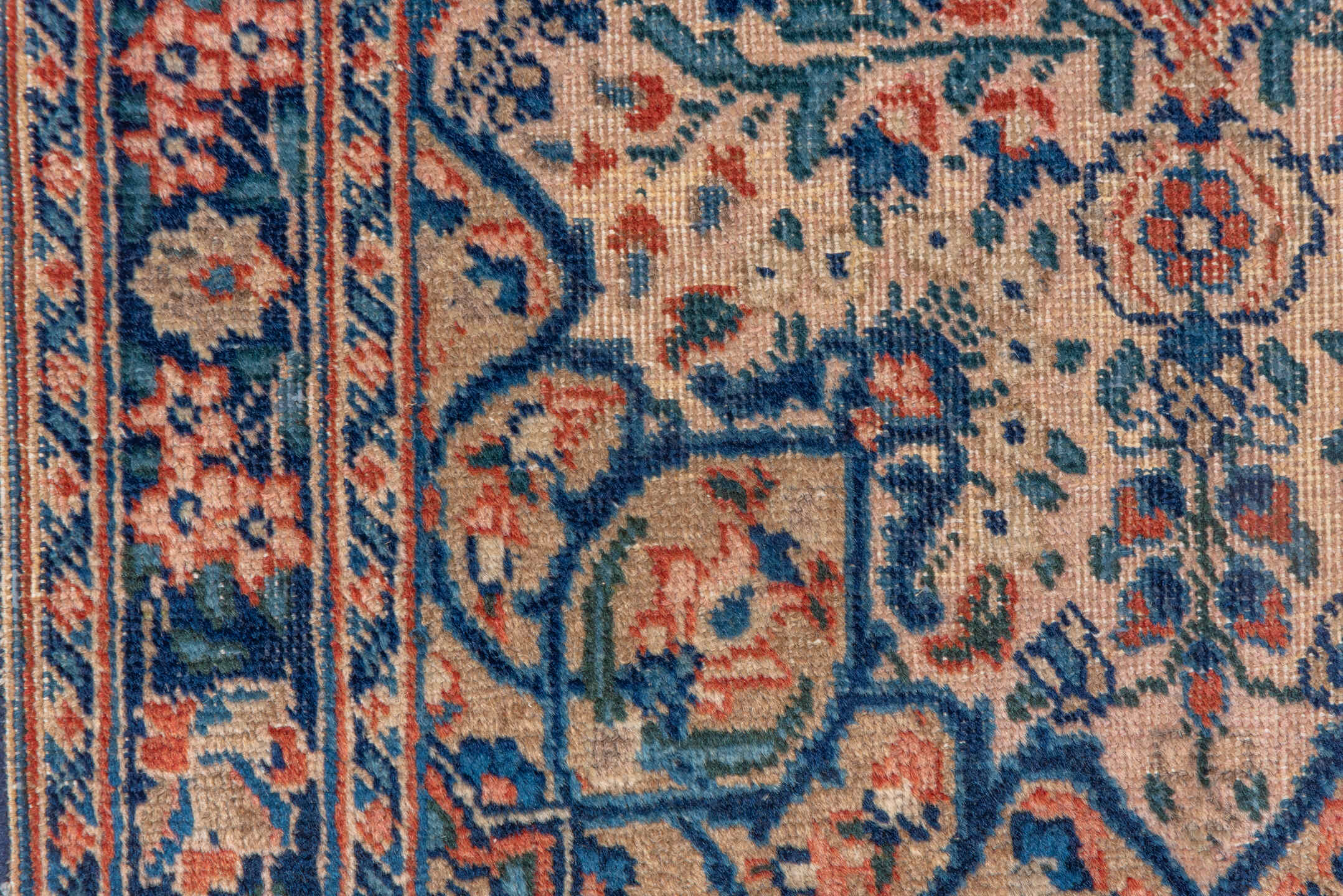 1' x 2' one-of-a-kind handmade vintage Tabriz small size rug. Color palette: black, blue, brown, charcoal, fiord, gray