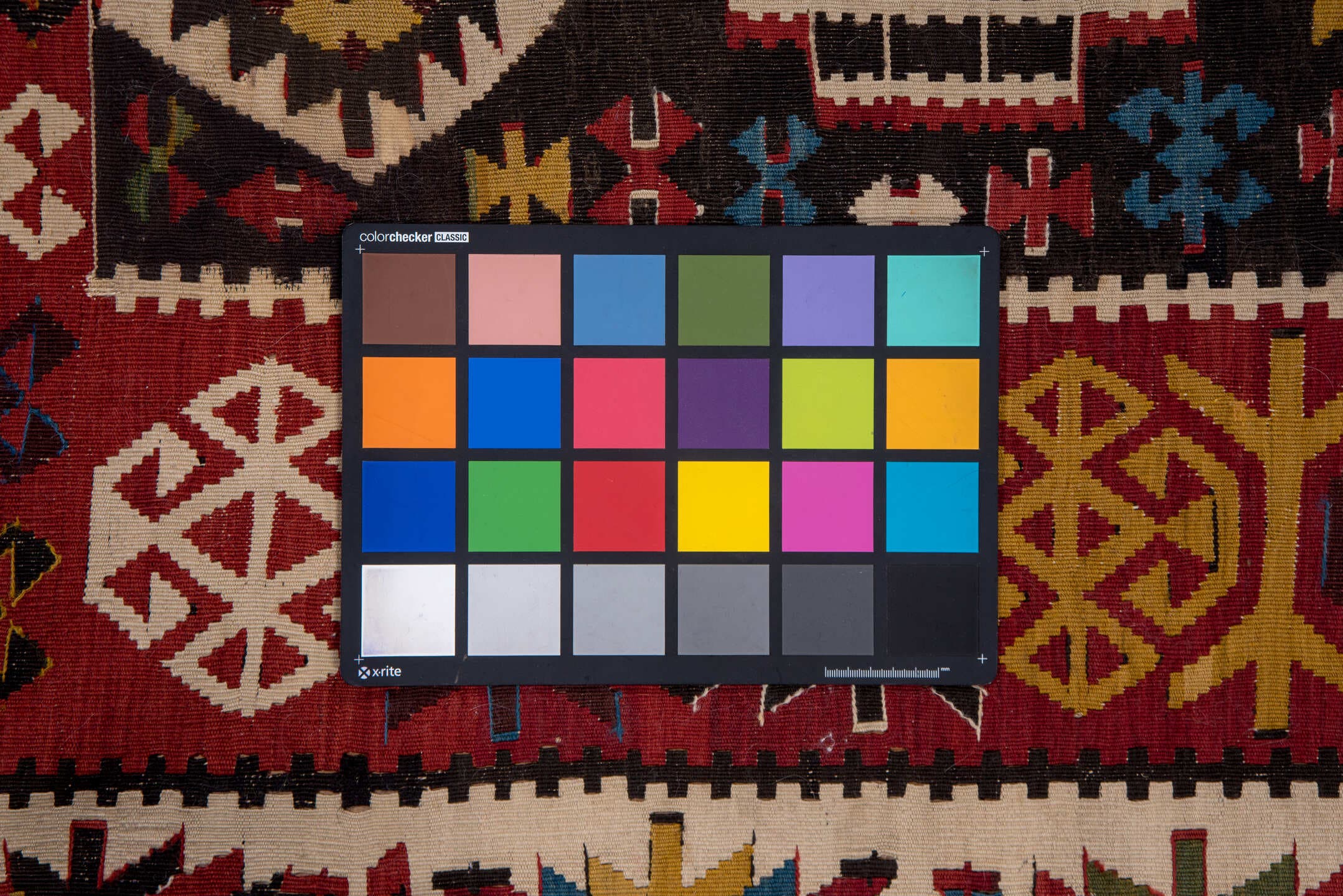 6' x 10' one-of-a-kind handmade vintage Kilim large size rug. Color palette: burgundy, ivory, rust, gold, navy, blue, olive