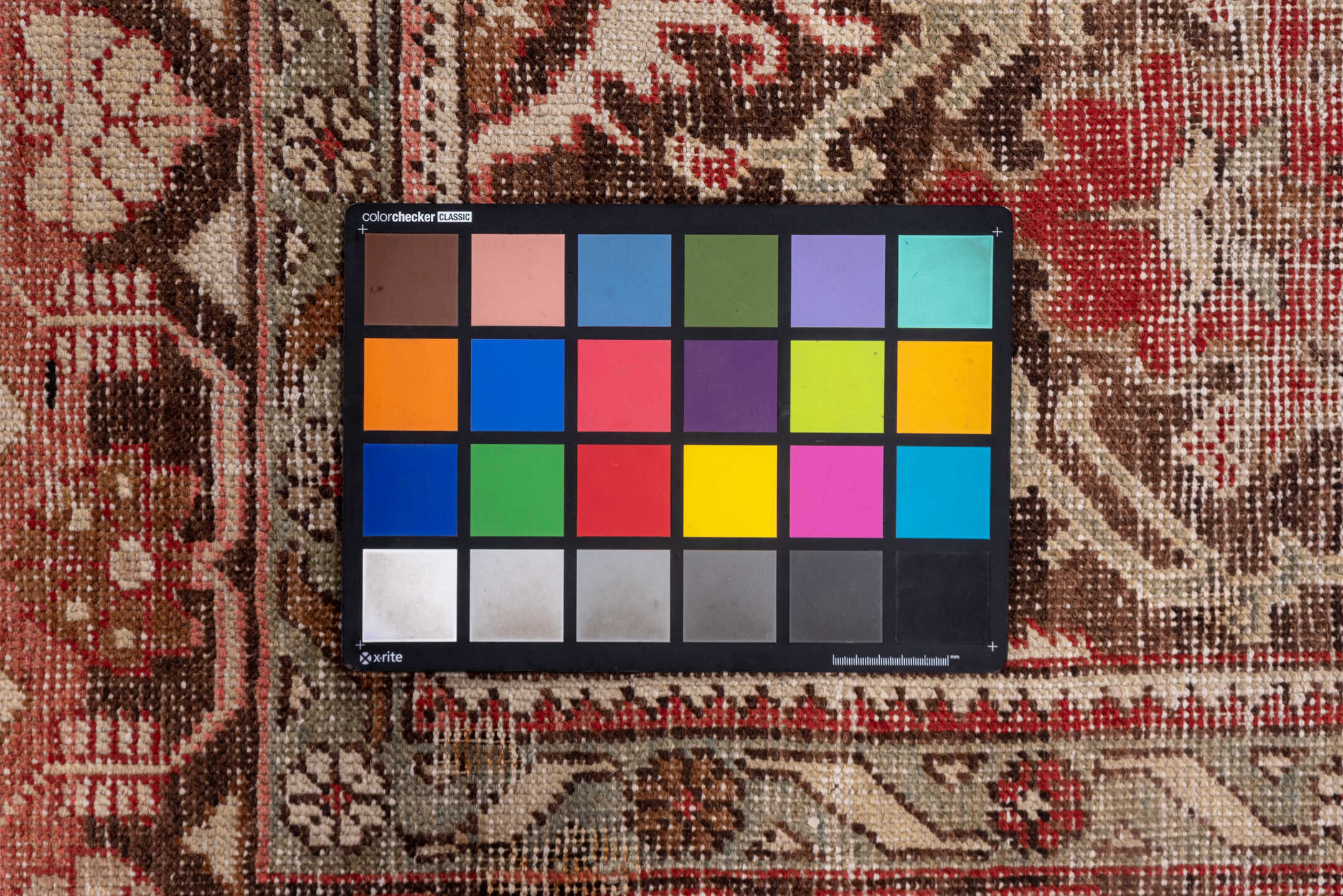 4' x 7' one-of-a-kind handmade vintage Oushak rug. Color palette: brown, gray, light gray, pink, red, redwood