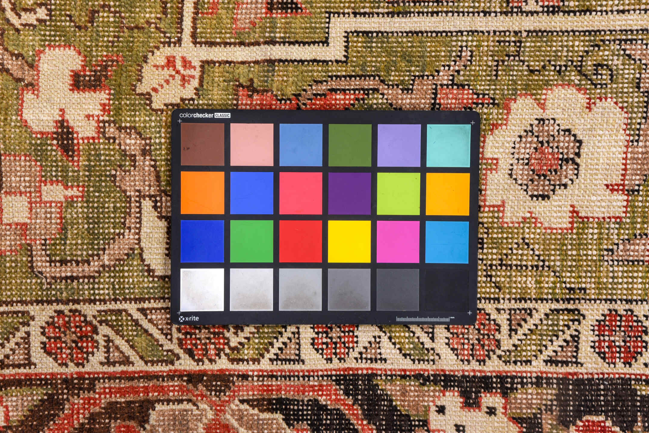 8' x 12' one-of-a-kind handmade vintage Oushak large size rug. Color palette: brown, fire brick, gray, light gray, off-white