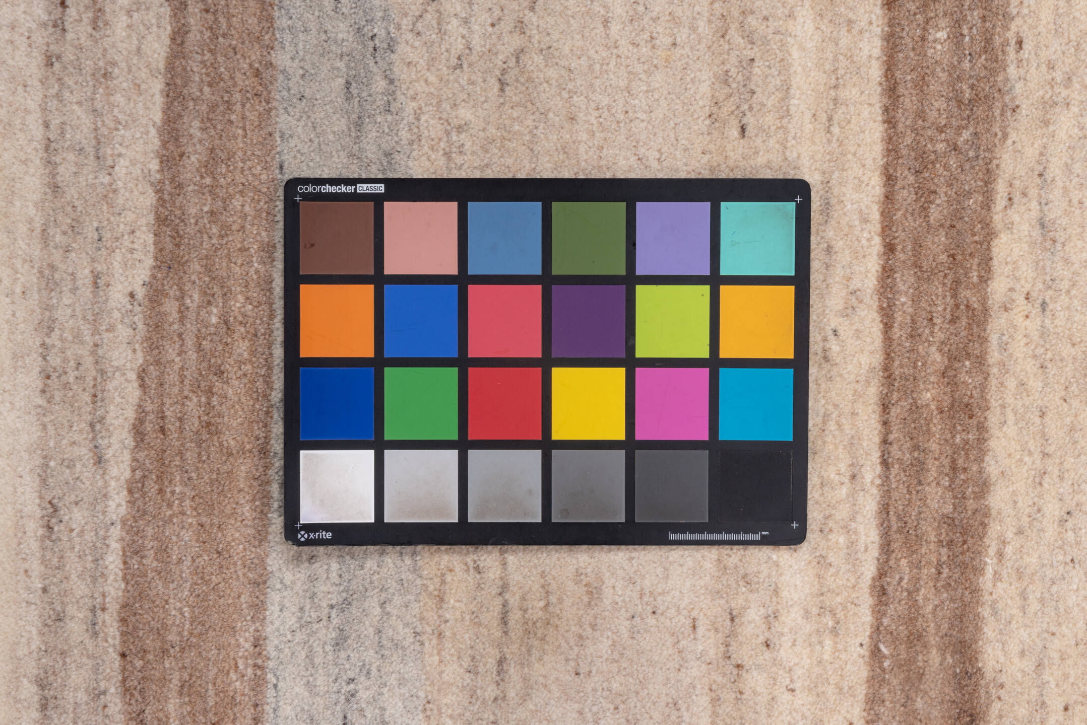 4' x 6' one-of-a-kind handmade vintage Ocean small size rug. Color palette: brown, gray, light gray, off-white, orange, pink