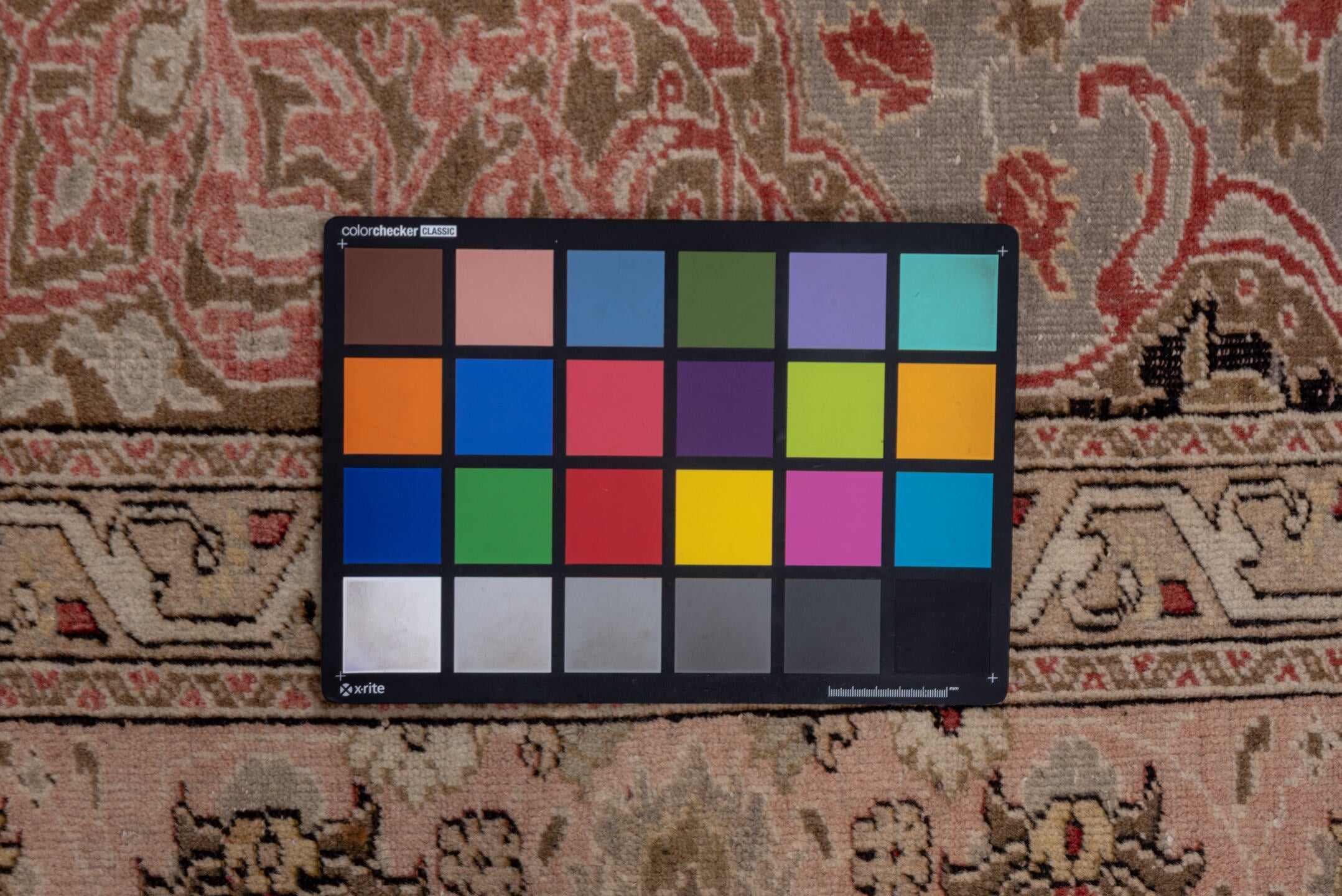 6' x 9' one-of-a-kind handmade vintage Oushak medium size rug. Color palette: black, brown, gray, light gray, off-white