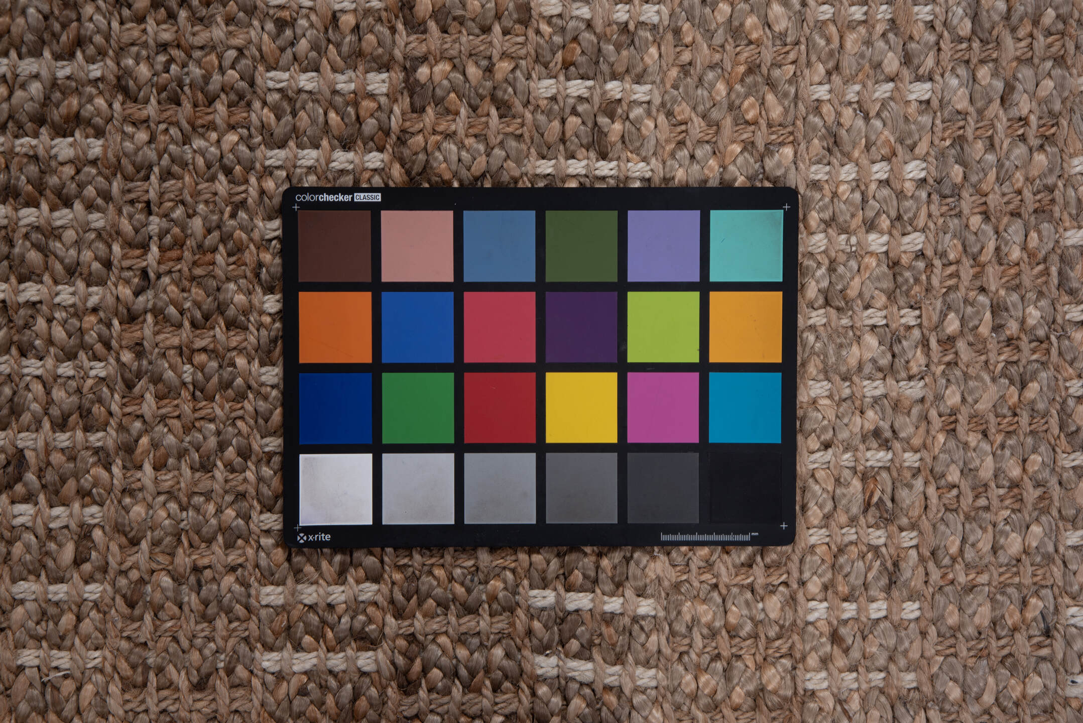 4' x 6' one-of-a-kind handmade vintage Sisal small size rug. Color palette: brown, gainsboro, gray, light gray, off-white