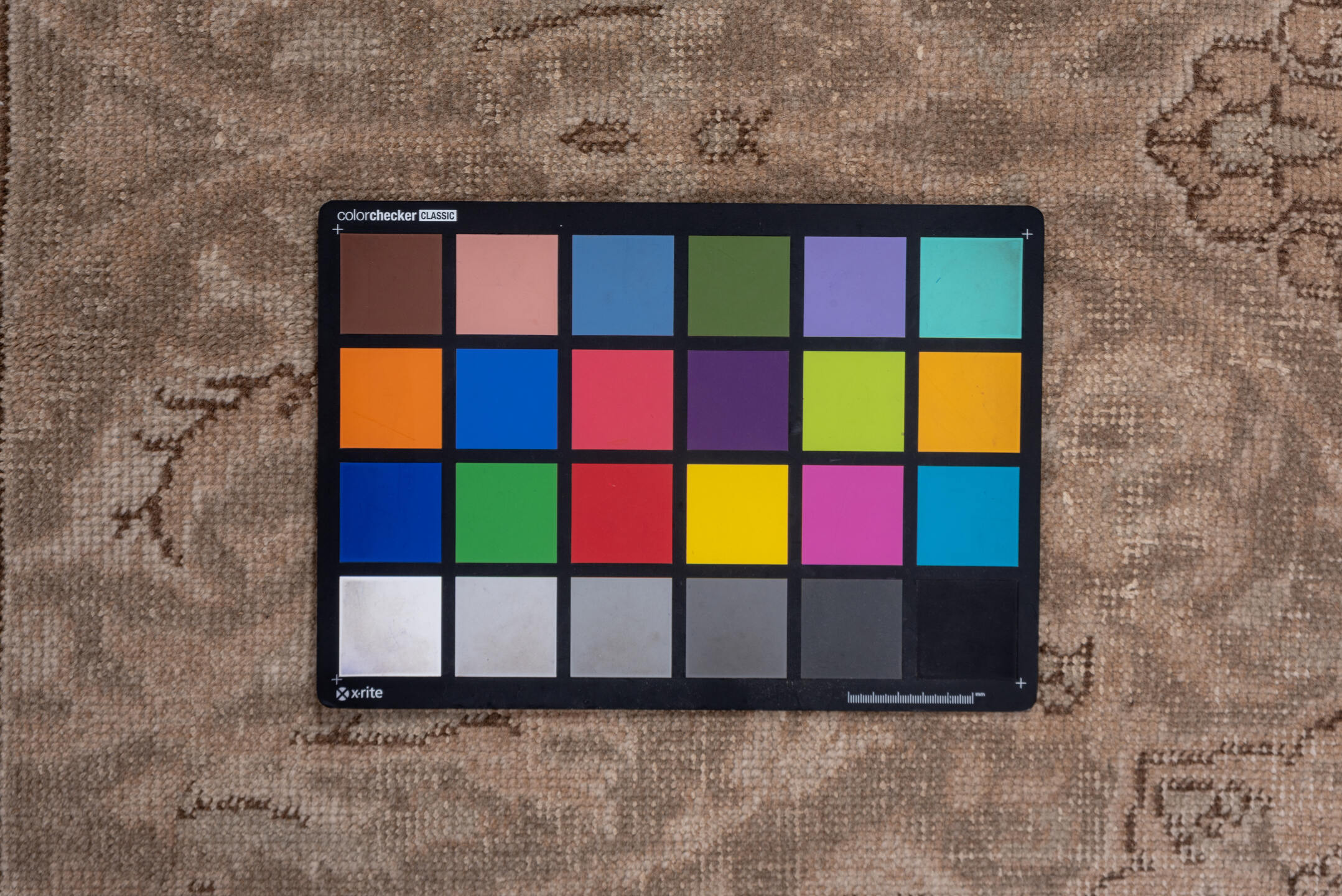 6' x 9' one-of-a-kind handmade vintage Oushak medium size rug. Color palette: brown, gray, light gray, off-white, pink