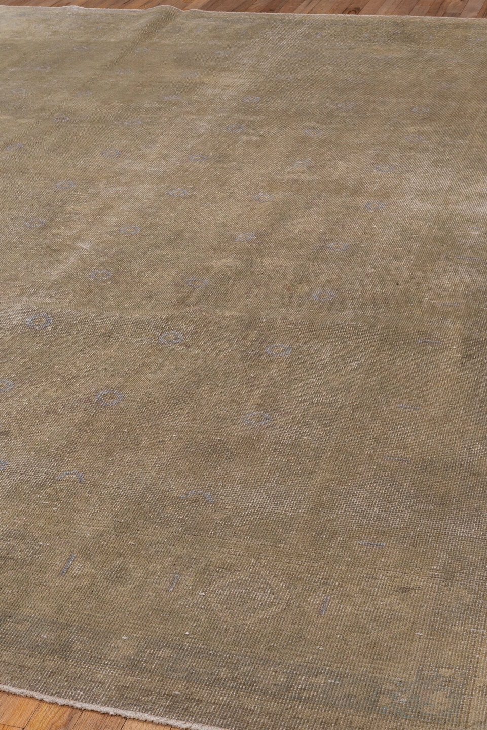 7' x 10' one-of-a-kind handmade vintage Oushak large size rug. Color palette: taupe, beige, sand, ivory, pale blue, greige