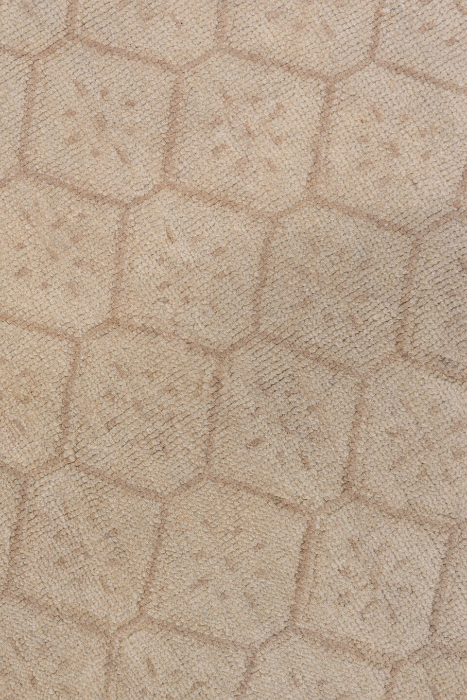 6' x 9' one-of-a-kind handmade vintage Oushak medium size rug. Color palette: ivory, beige, taupe, sand, gray