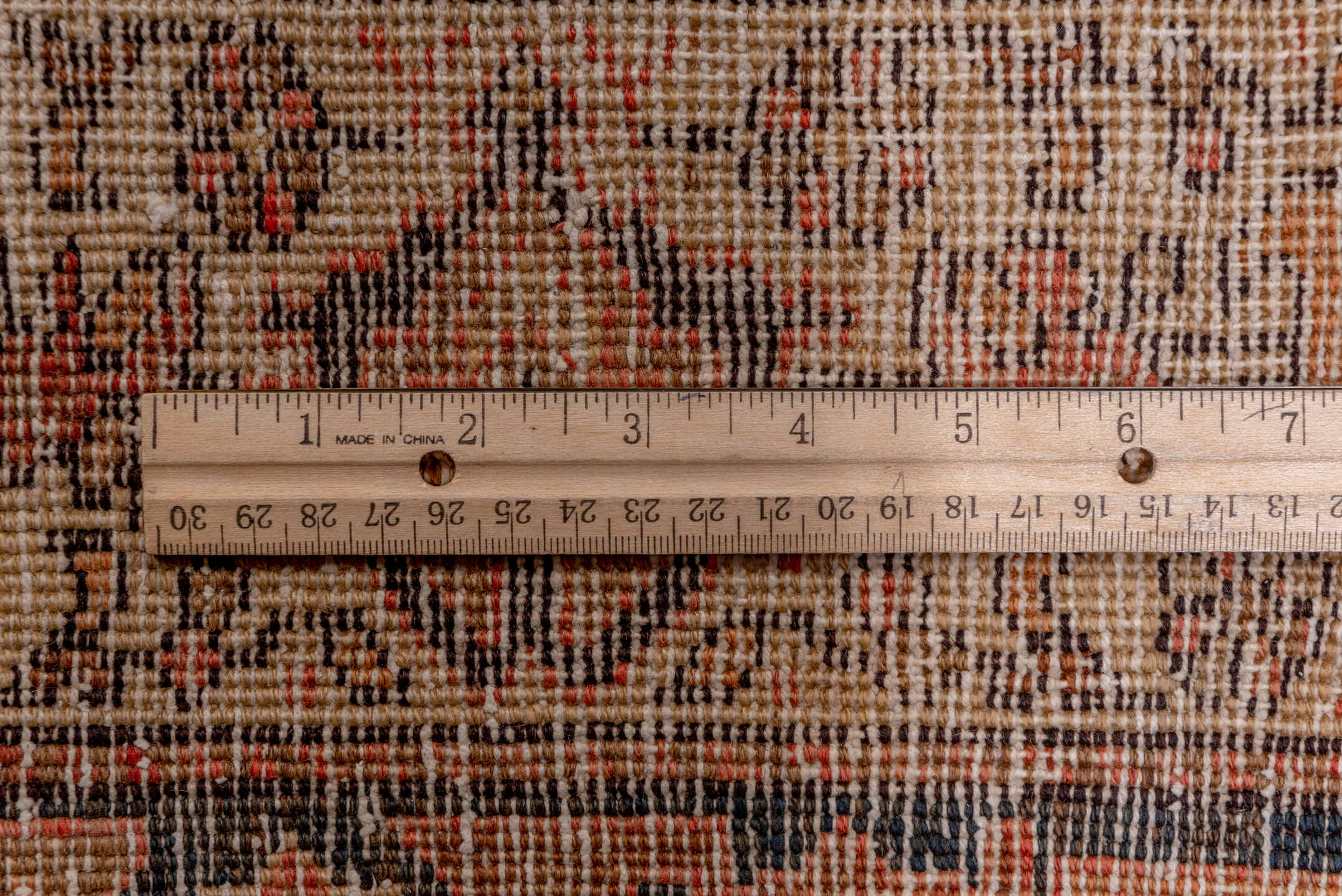 8' x 11' one-of-a-kind handmade vintage Kilim large size rug. Color palette: navy, rose, taupe, brown, ivory, camel