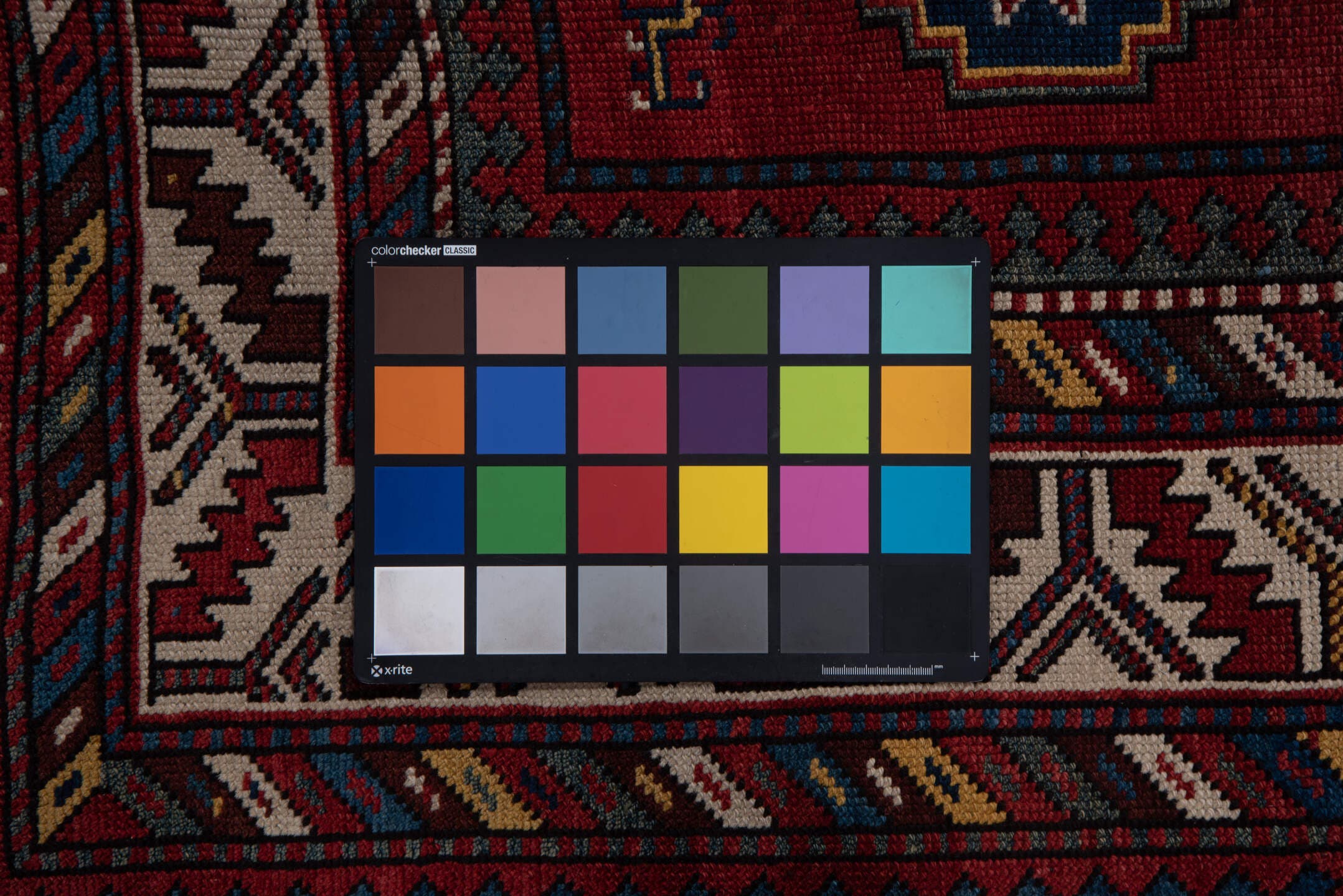 9' x 11' one-of-a-kind handmade vintage Afghan large size rug. Color palette: rust, navy, ivory, crimson, camel, charcoal