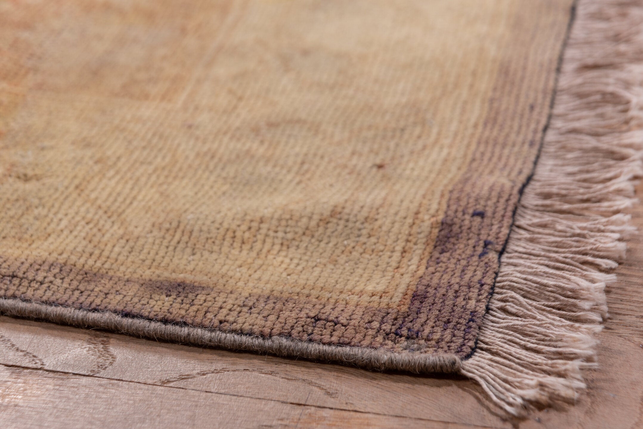 13' x 13' one-of-a-kind handmade vintage Sivas oversize rug. Color palette: brown, off-white, orange, tan