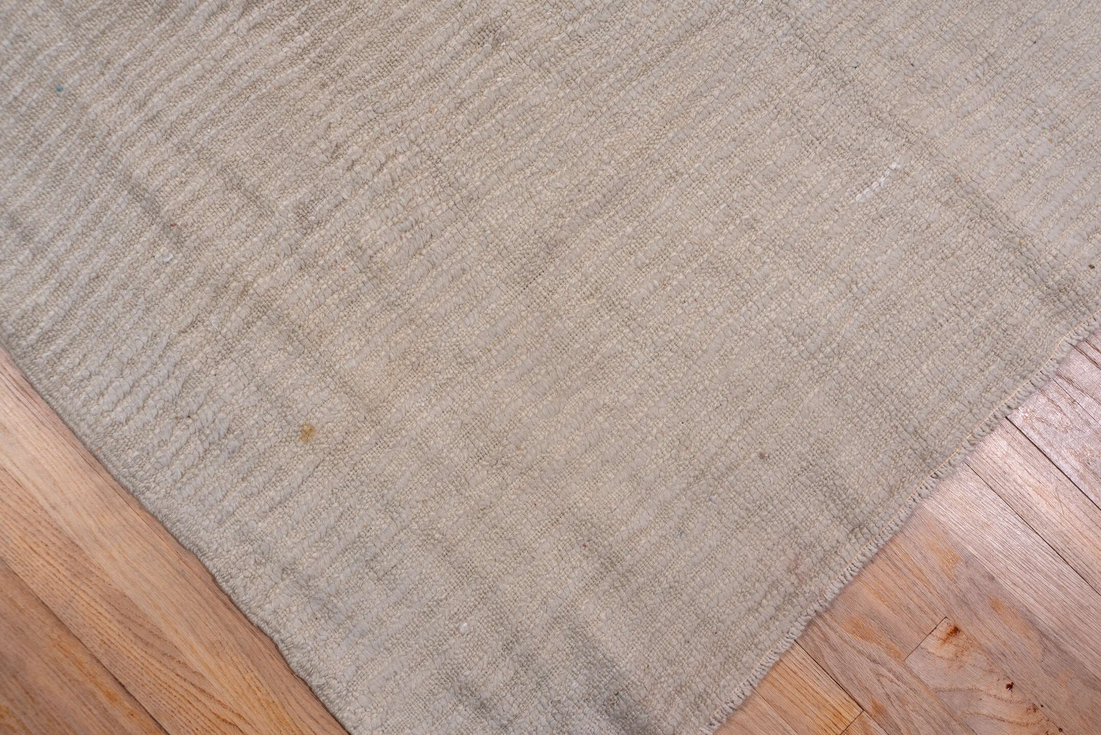 13' x 23' one-of-a-kind handmade vintage Tulu oversize rug. Color palette: ivory, taupe, cream, beige, gray