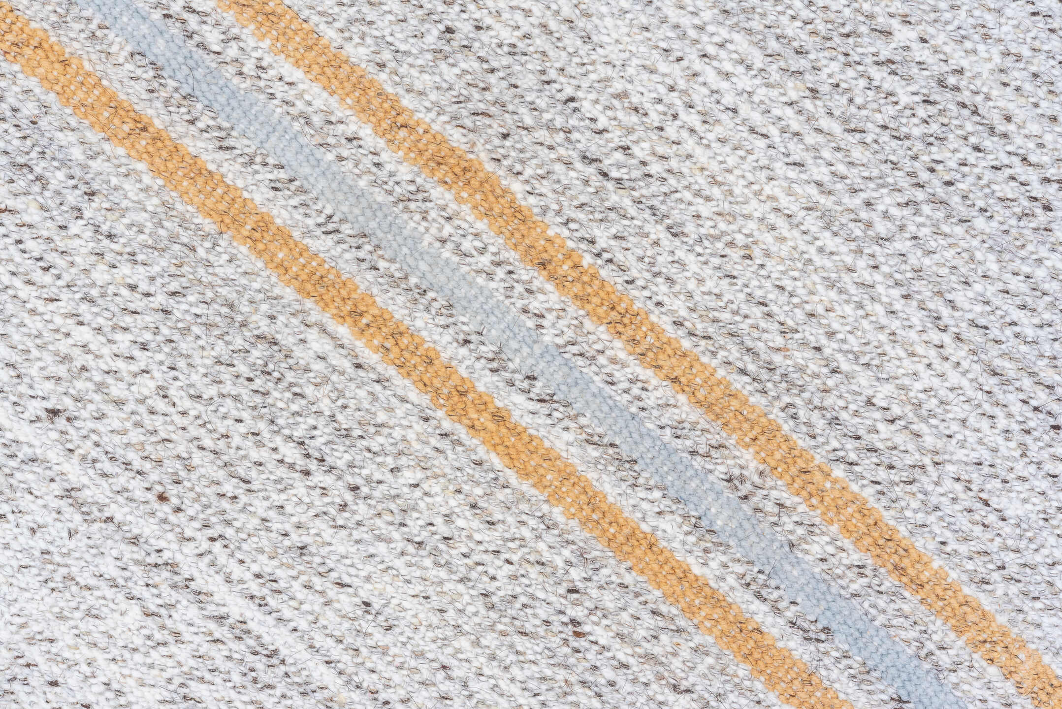 2' x 17' one-of-a-kind handmade antique Flatweave runner rug. Color palette: ivory, cream, saffron, beige, gold, terracotta
