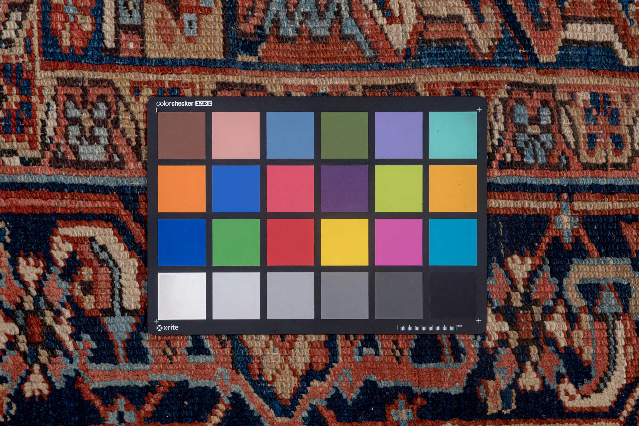2' x 11' one-of-a-kind handmade vintage Tulu runner rug. Color palette: terracotta, navy, ivory, camel, slate blue, rust