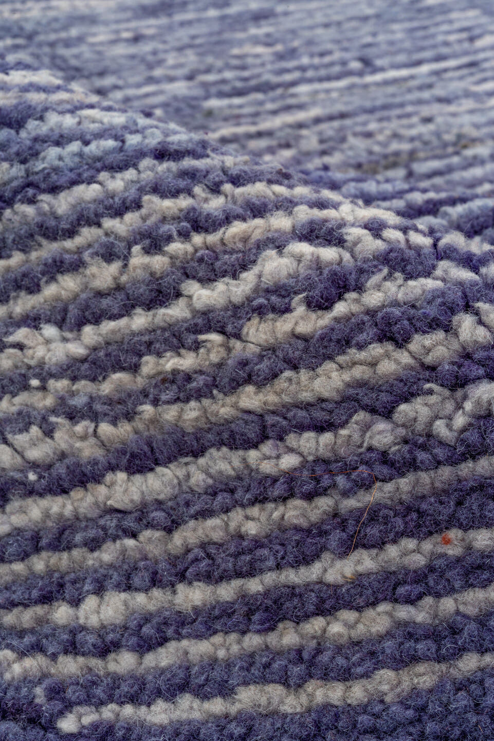5' x 8' one-of-a-kind handmade vintage Moroccan medium size rug. Color palette: violet, indigo, lavender, charcoal, pink