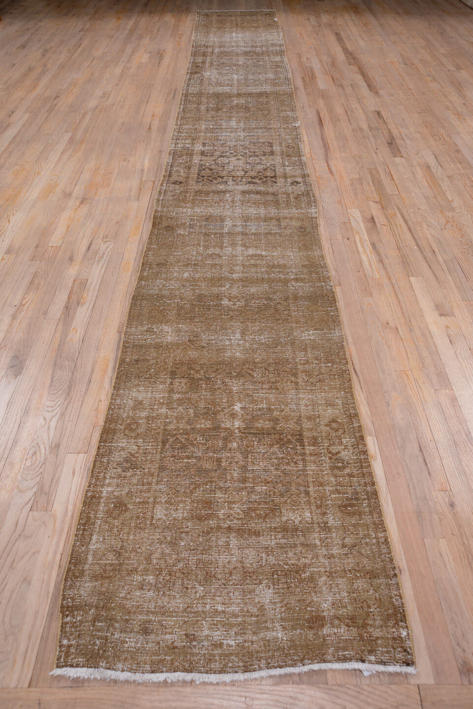 9' x 10' one-of-a-kind handmade vintage Tulu large size rug. Color palette: camel, taupe, beige, sand, ivory, brown, gray