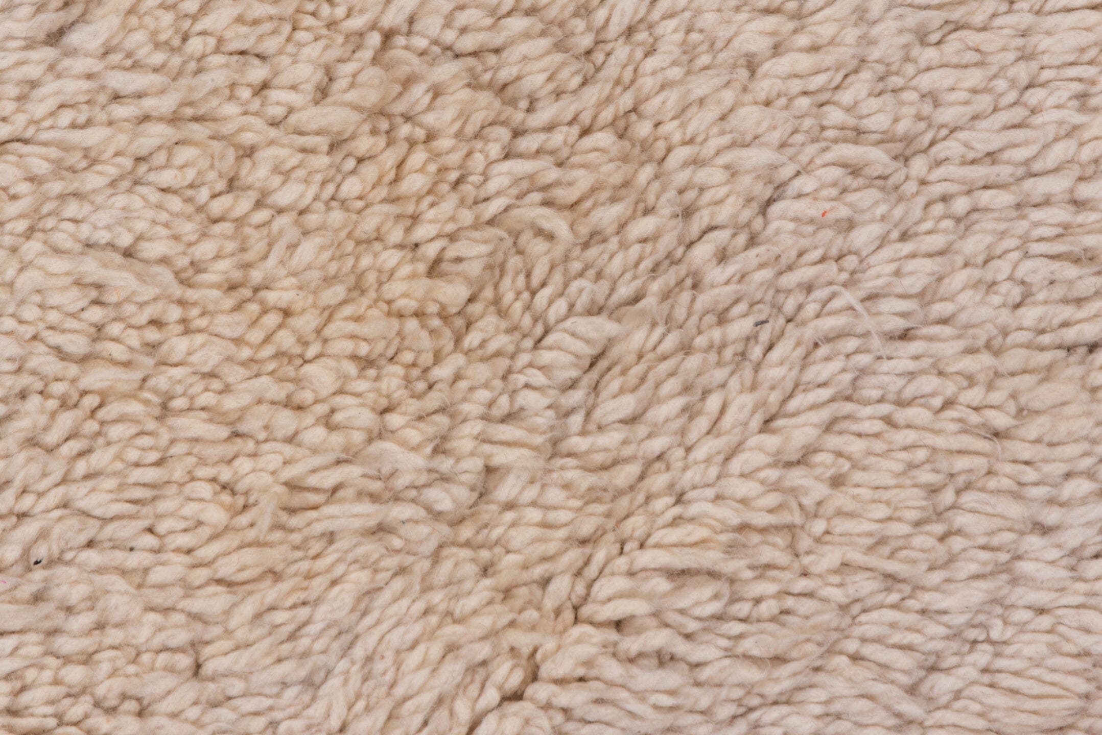 6' x 12' one-of-a-kind handmade vintage Moroccan large size rug. Color palette: ivory, cream, beige, taupe, gray
