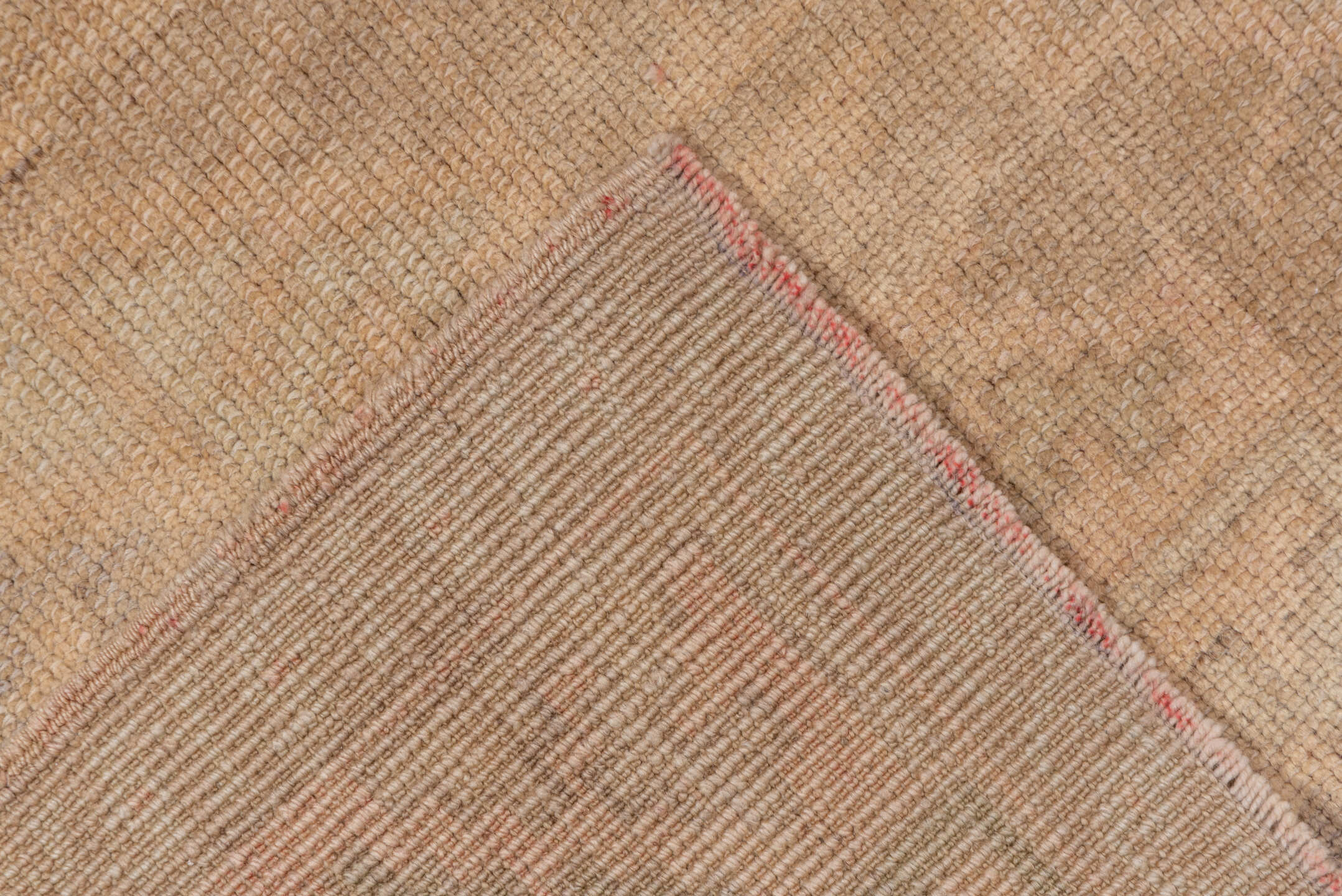4' x 7' one-of-a-kind handmade vintage Anatolian rug. Color palette: beige, taupe, sand, ivory, muted lavender, stone, camel