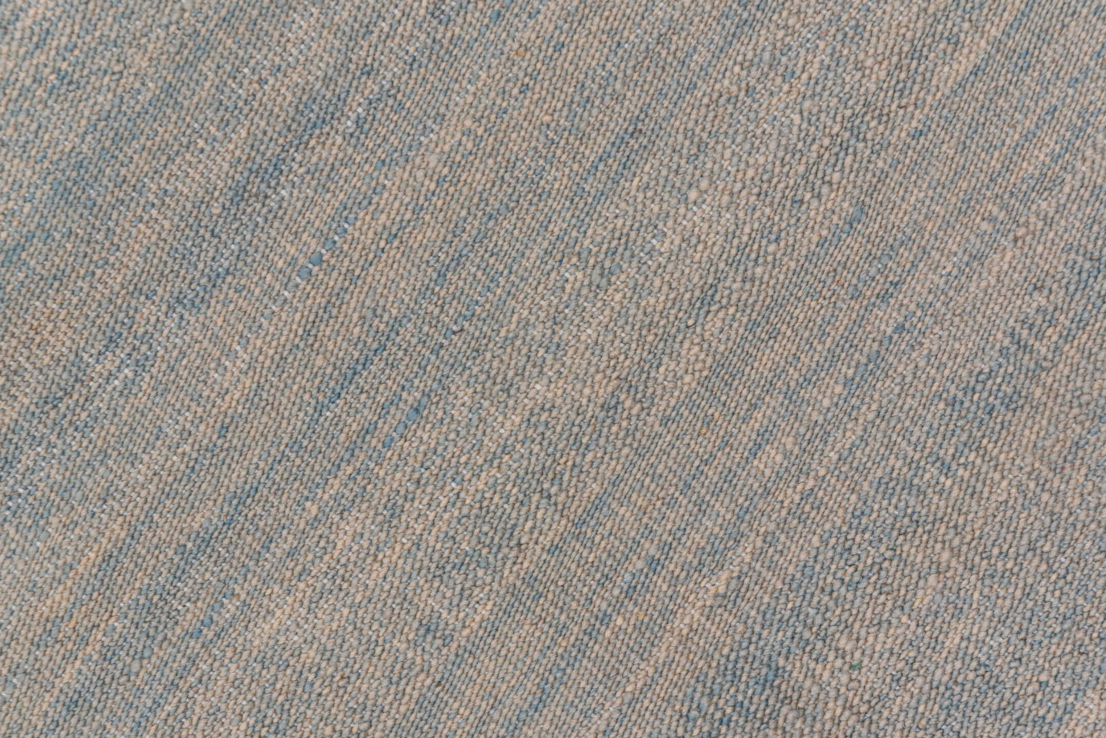 6' x 9' one-of-a-kind handmade vintage Kilim medium size rug. Color palette: pale blue, ivory, blush, taupe, light blue