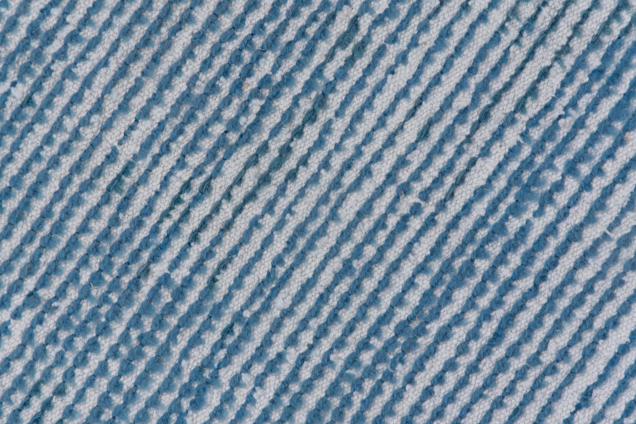 6' x 9' one-of-a-kind handmade antique Moroccan medium size rug. Color palette: sky blue, ivory, slate, powder blue