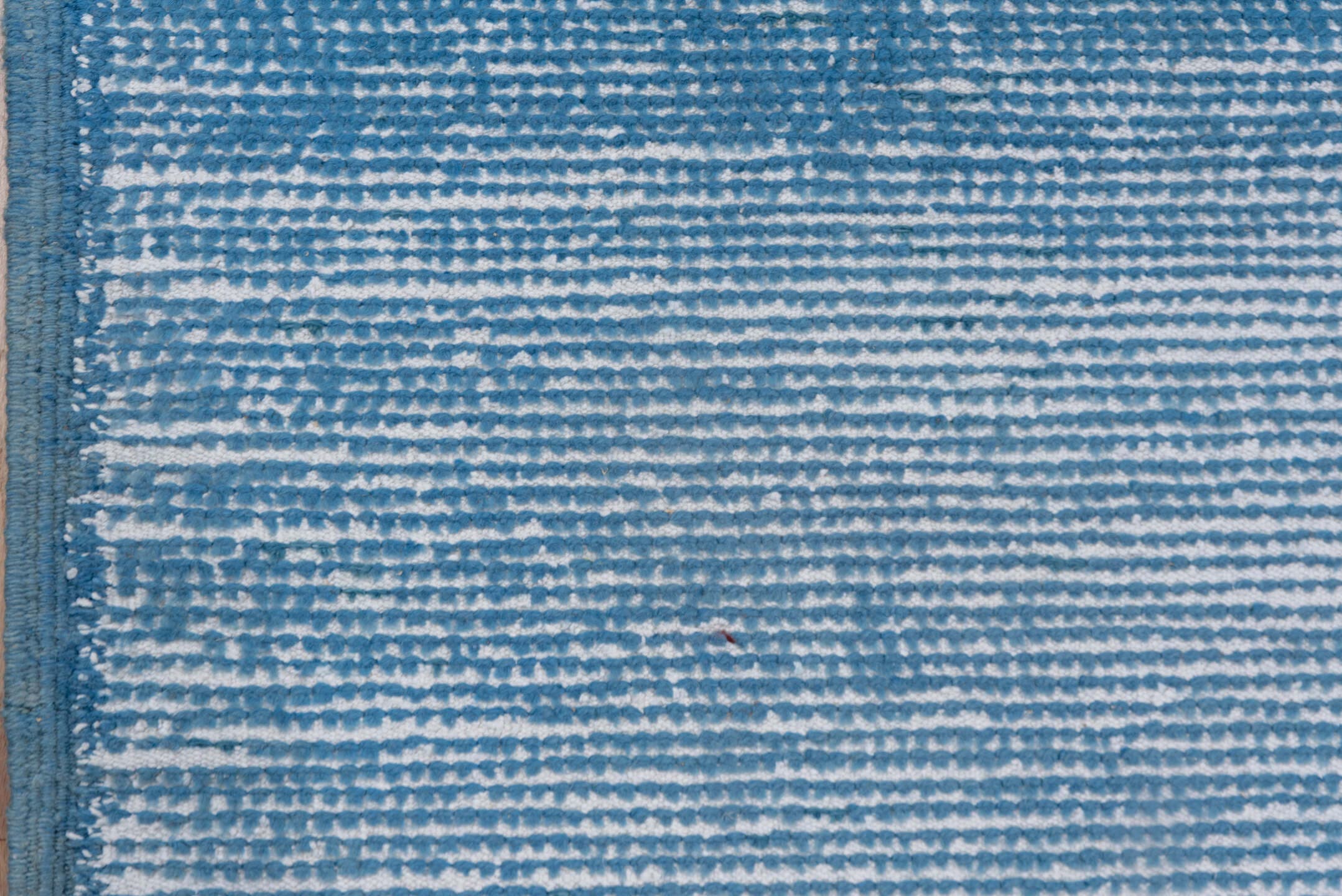 6' x 9' one-of-a-kind handmade antique Moroccan medium size rug. Color palette: sky blue, ivory, slate, powder blue