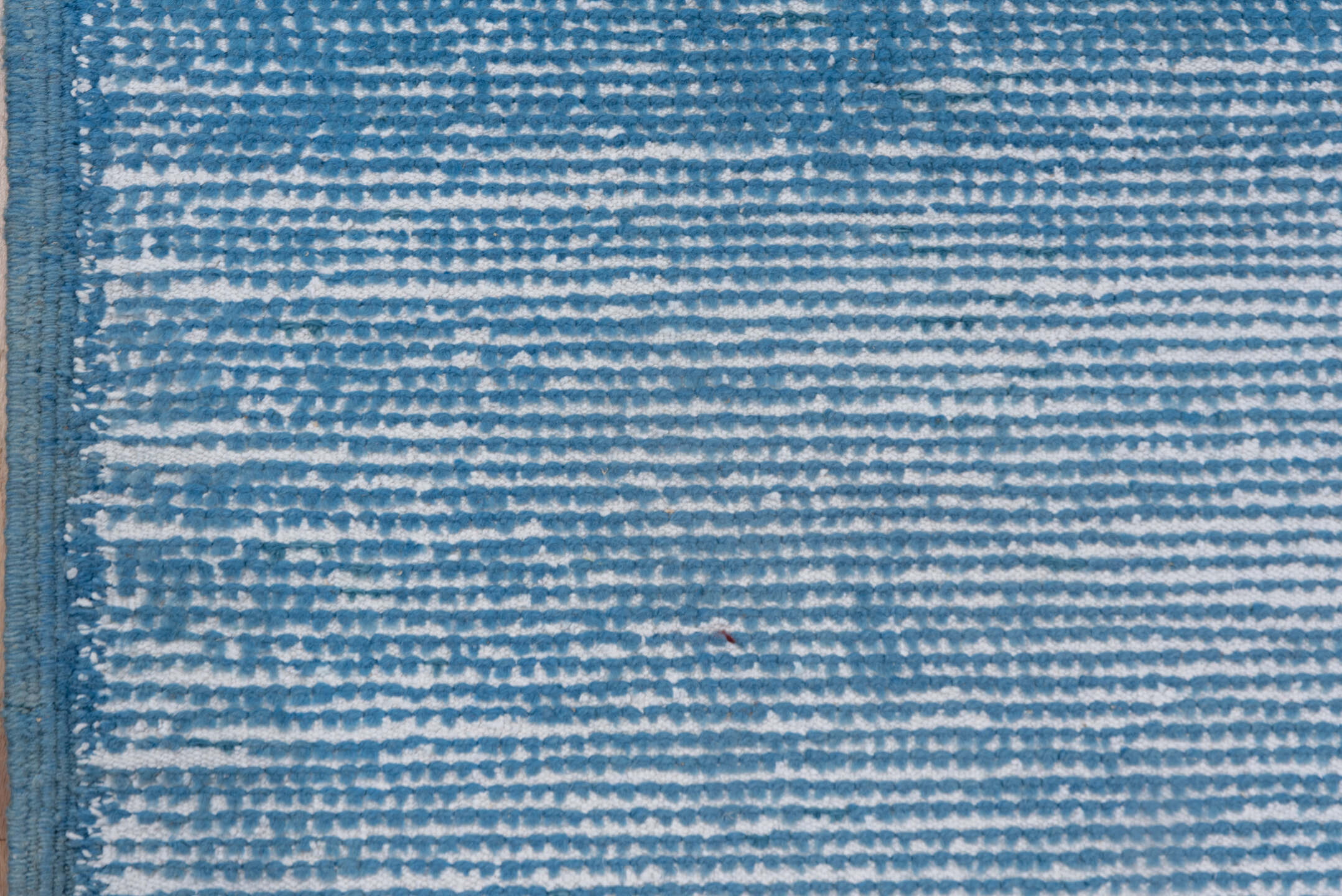 6' x 9' one-of-a-kind handmade antique Moroccan medium size rug. Color palette: sky blue, ivory, slate, powder blue
