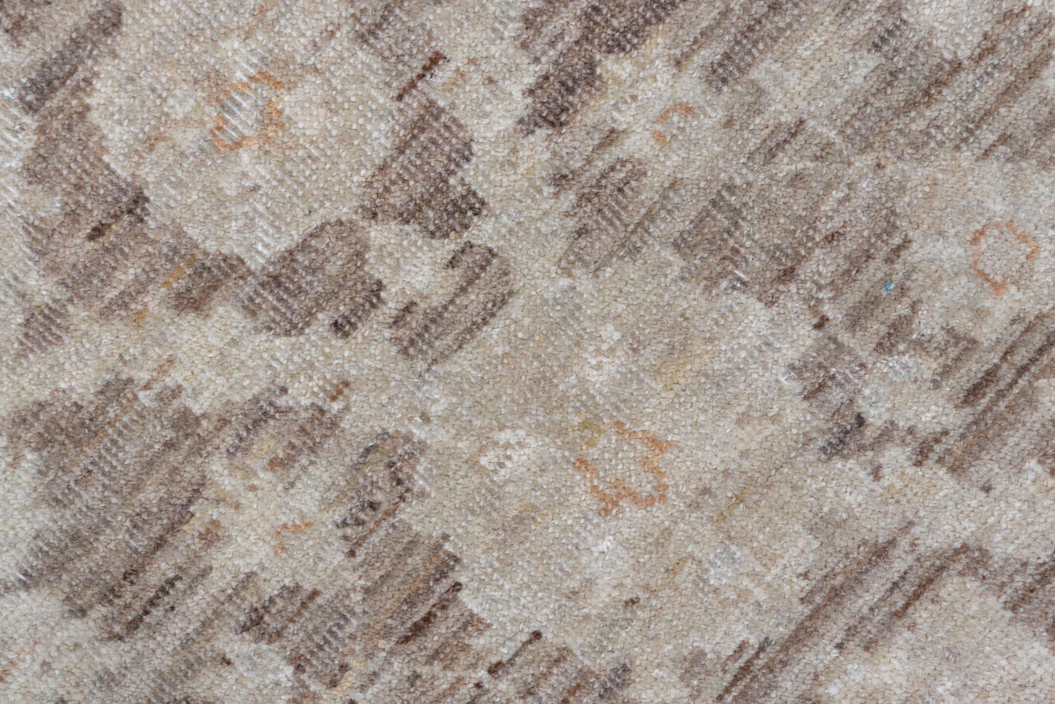 4' x 5' one-of-a-kind handmade vintage Sivas small size rug. Color palette: ivory, taupe, beige, brown, camel, cream, gray
