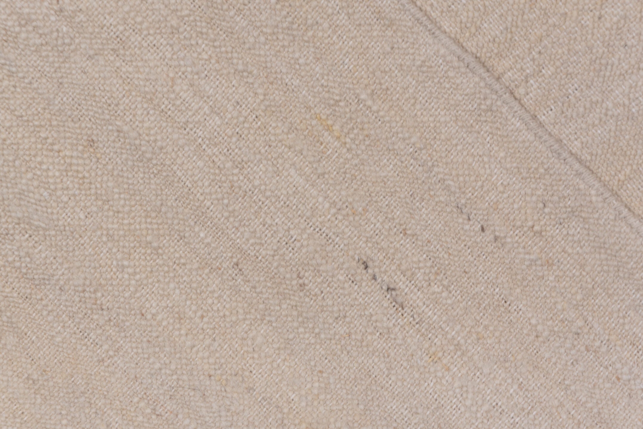 9' x 11' one-of-a-kind handmade vintage Kilim large size rug. Color palette: brown, gray, light gray, off-white, pink