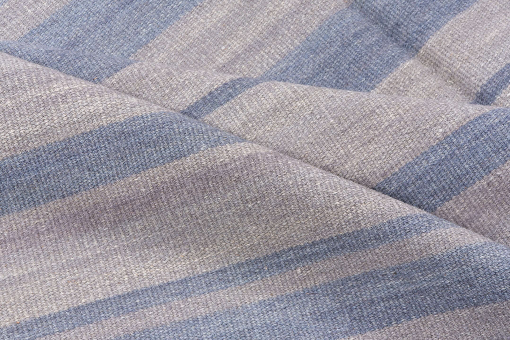 5' x 7' one-of-a-kind handmade vintage Kilim rug. Color palette: pale blue, ivory, light gray, light blue