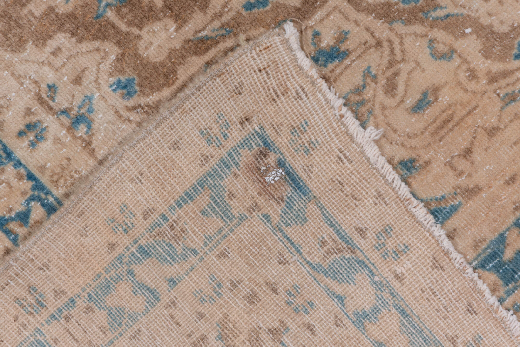 9' x 12' one-of-a-kind handmade vintage Tabriz large size rug. Color palette: brown, dark gray, gray, light gray