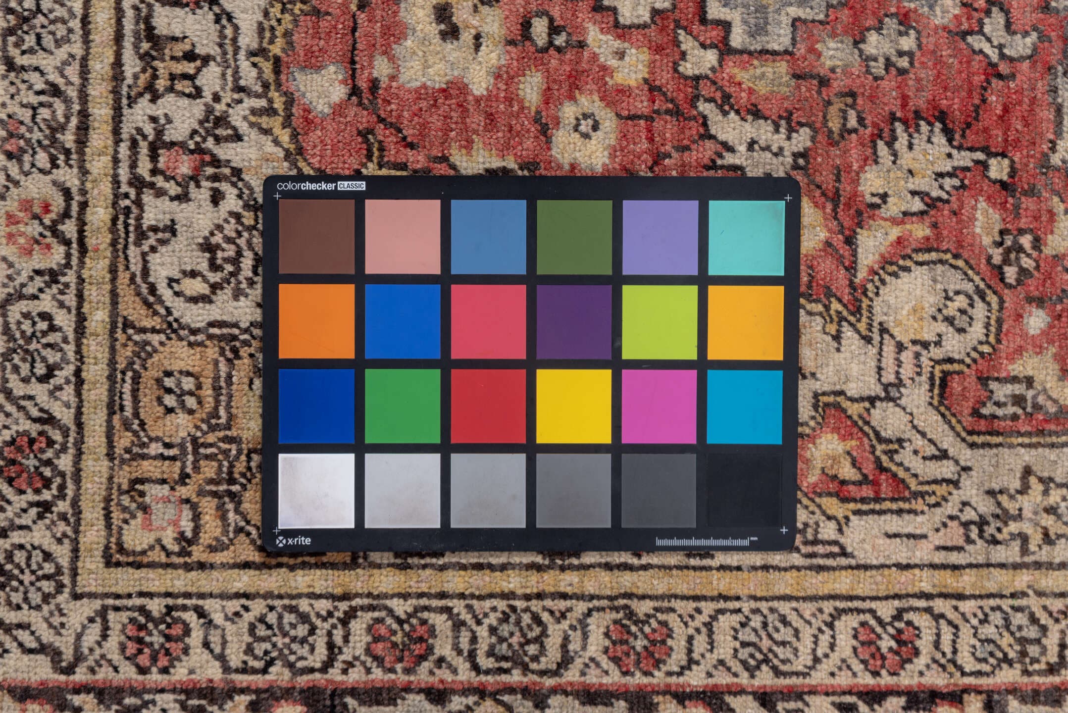 4' x 6' one-of-a-kind handmade vintage Oushak small size rug. Color palette: ivory, rust, blue-gray, charcoal, rose, taupe
