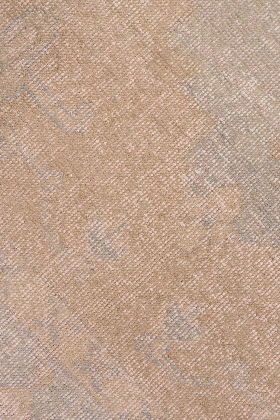 5' x 8' one-of-a-kind handmade vintage Oushak medium size rug. Color palette: beige, taupe, ivory, pale gray, gray