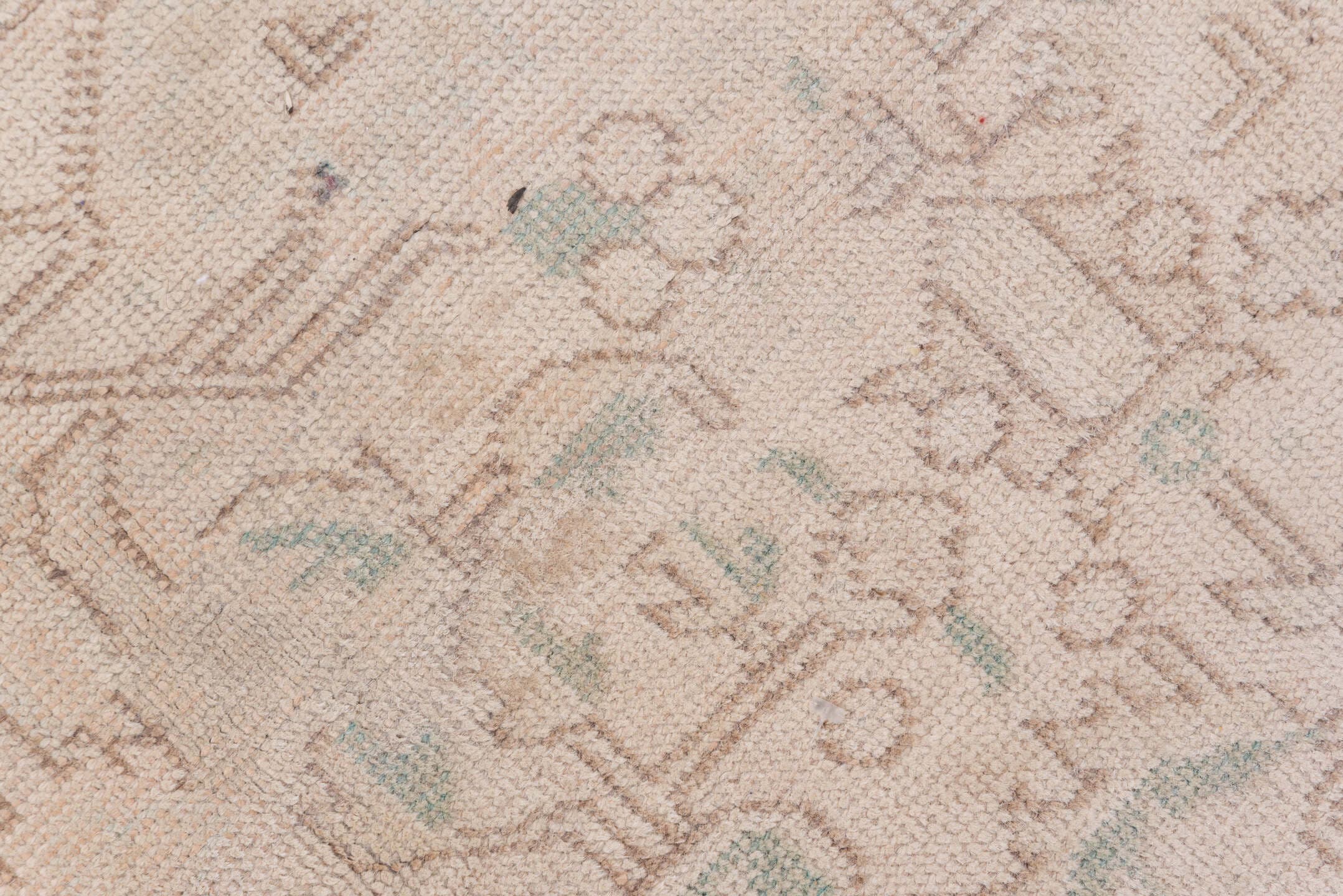 8' x 10' one-of-a-kind handmade vintage Tabriz large size rug. Color palette: ivory, blush, sand, taupe, pale celadon, pink