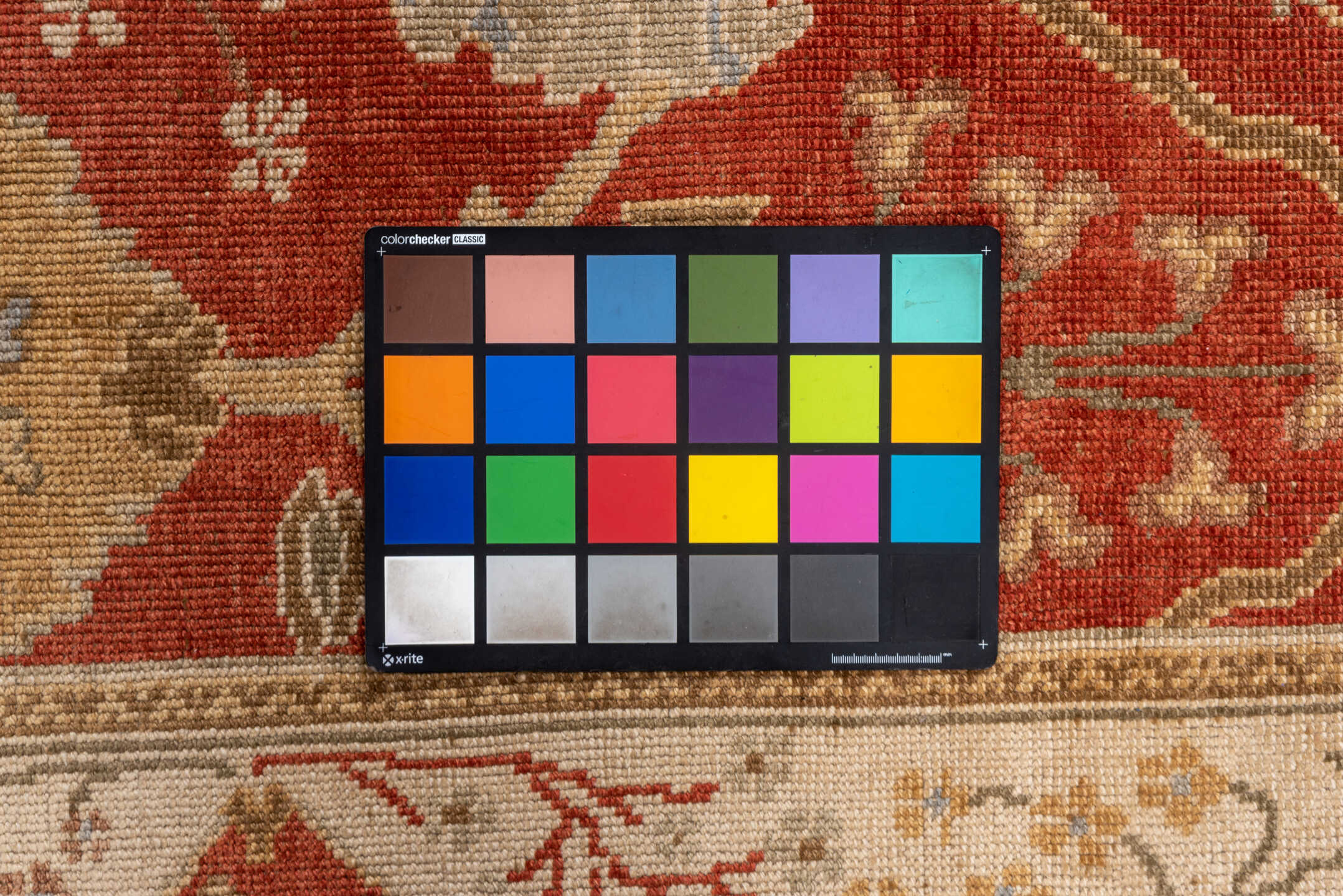 6' x 9' one-of-a-kind handmade vintage Oushak medium size rug. Color palette: brown, off-white, orange, pink