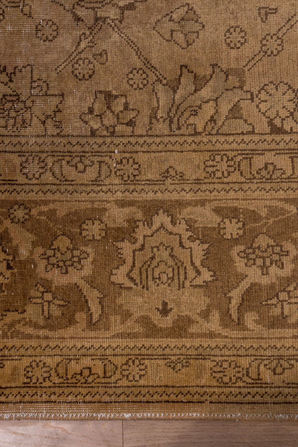 10' x 12' one-of-a-kind handmade vintage Tabriz large size rug. Color palette: camel, taupe, tan, brown, beige, gray