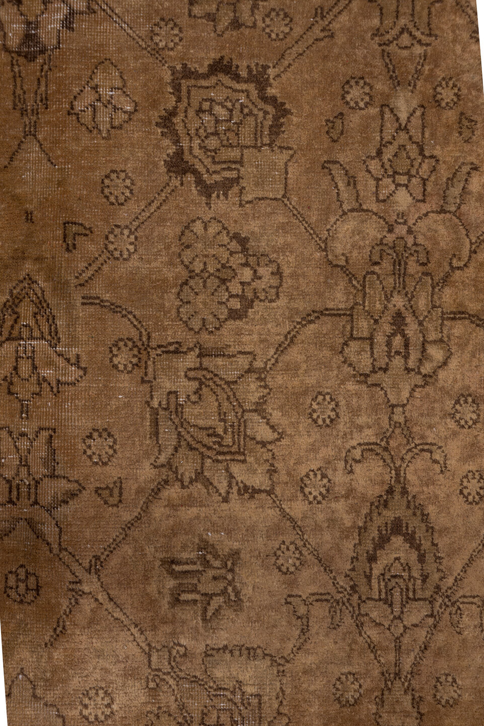 10' x 12' one-of-a-kind handmade vintage Tabriz large size rug. Color palette: brown, gray