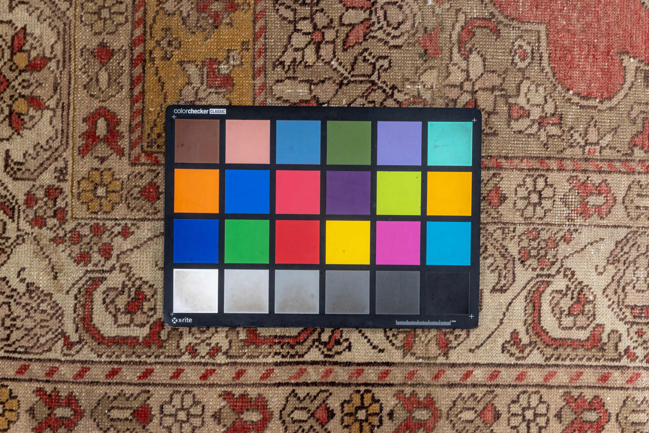 3' x 5' one-of-a-kind handmade vintage Oushak small size rug. Color palette: brown, off-white, orange, pink, red, redwood