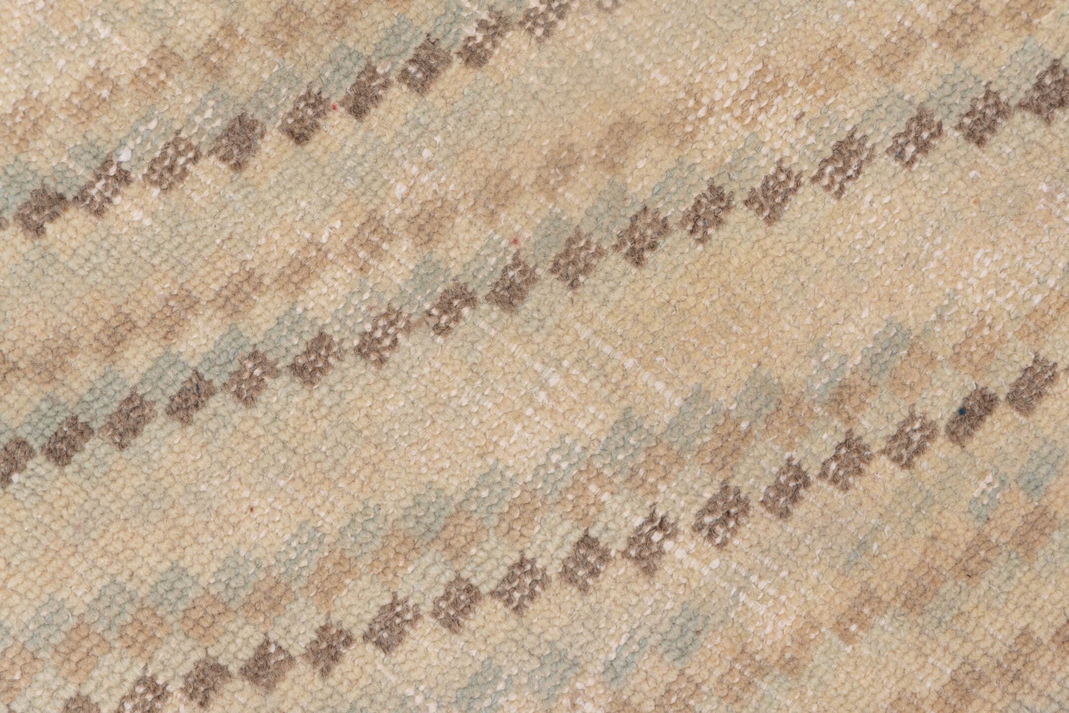 2' x 9' one-of-a-kind handmade vintage Oushak runner rug. Color palette: ivory, cream, taupe, blush, beige, gray, pink
