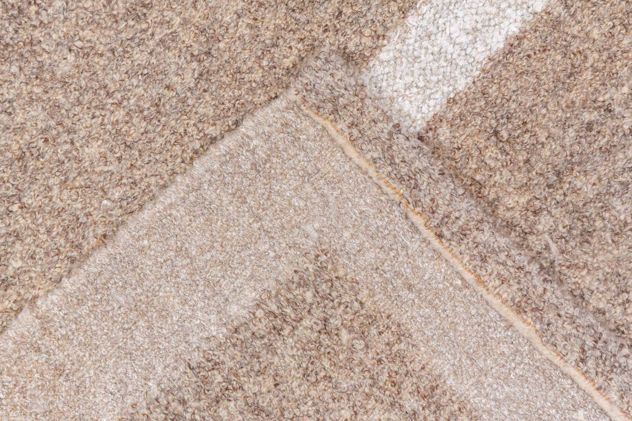 7' x 9' one-of-a-kind handmade vintage Kilim rug. Color palette: gainsboro, gray, light gray, off-white, pink, snow, white