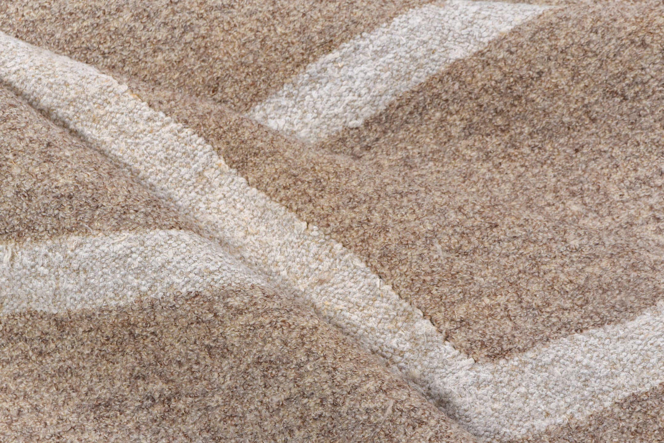 7' x 9' one-of-a-kind handmade vintage Kilim rug. Color palette: taupe, ivory, beige, charcoal, cream, gray, black