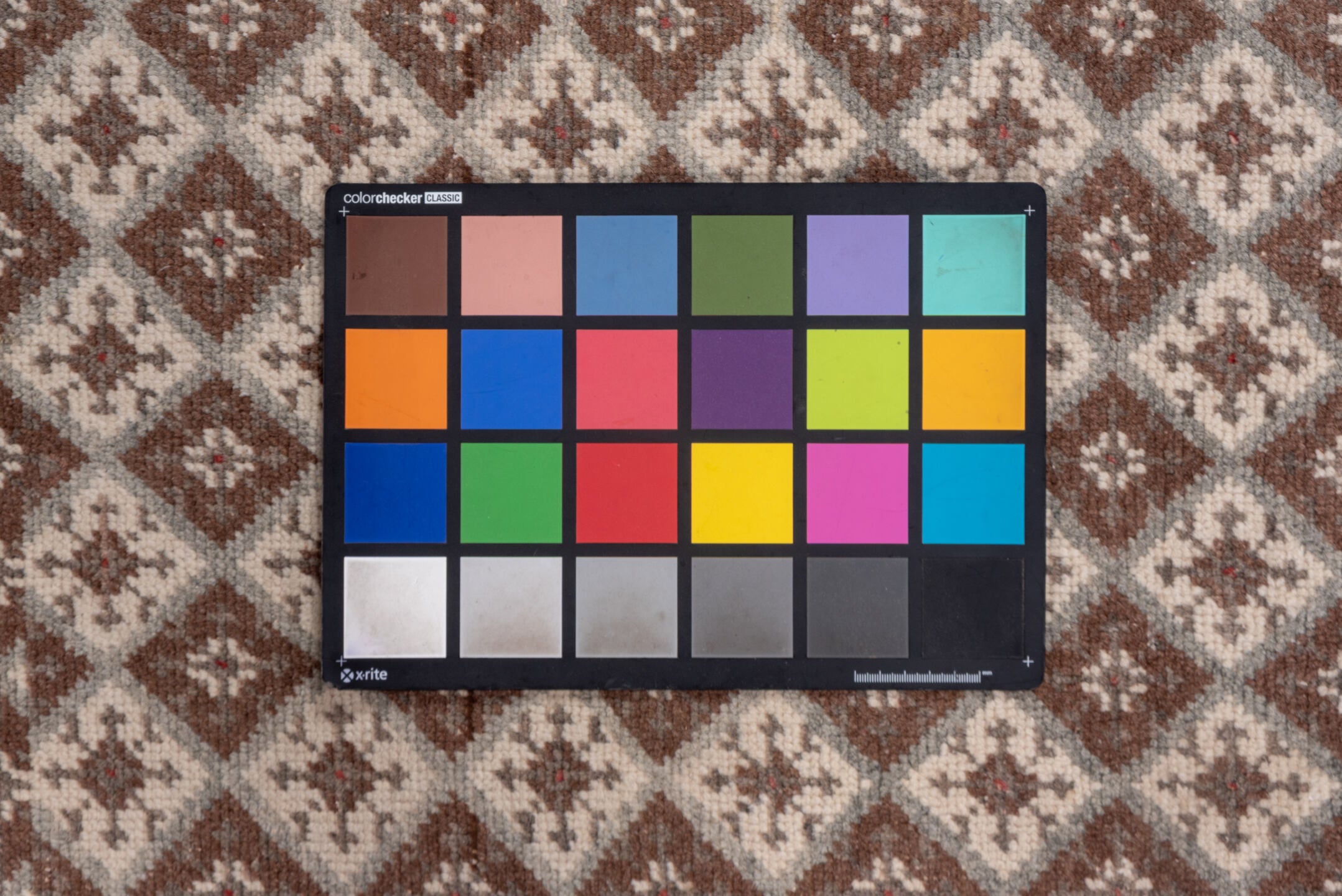 3' x 9' one-of-a-kind handmade vintage Oushak runner rug. Color palette: brown, gray, light gray, off-white, pink