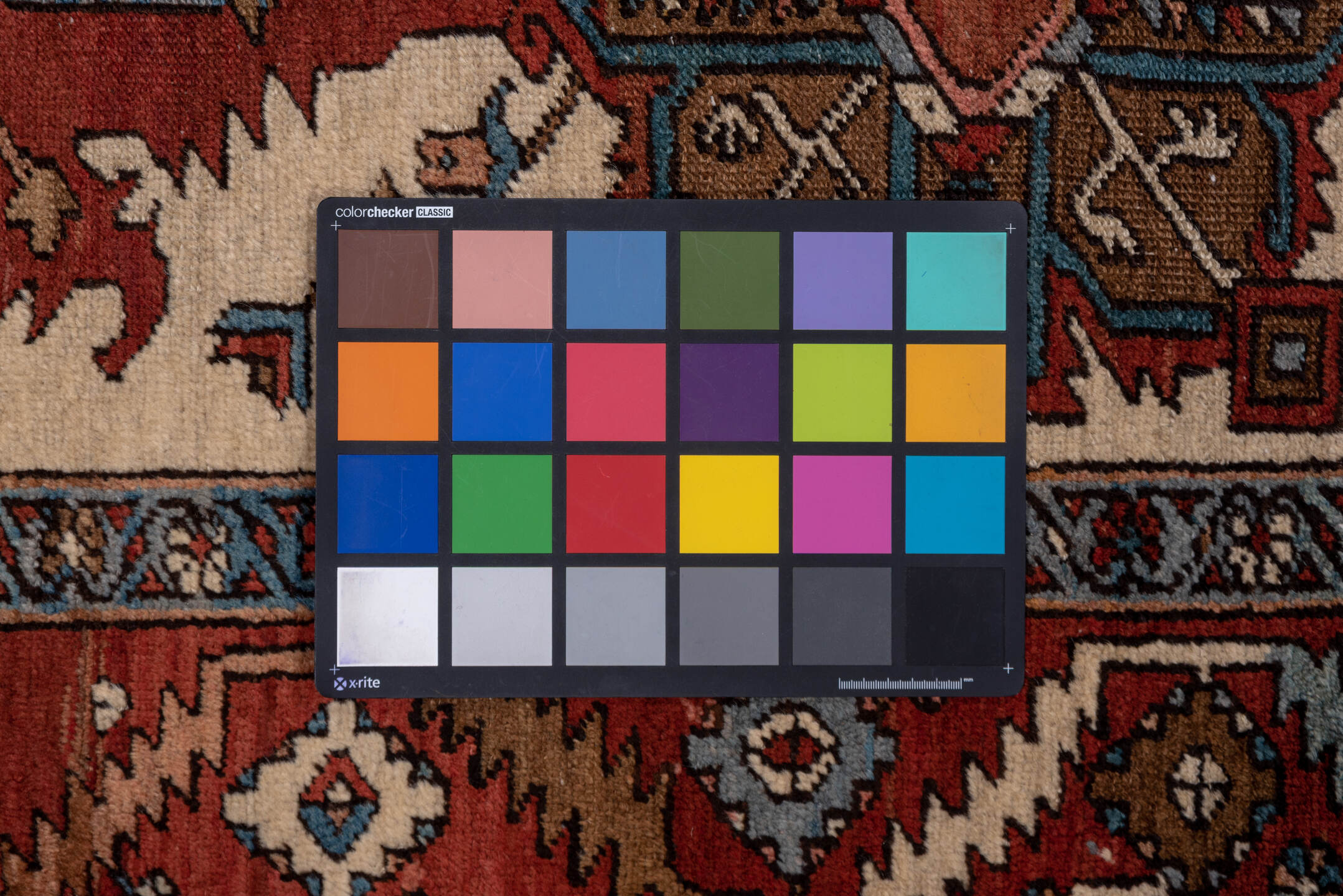 3' x 17' one-of-a-kind handmade vintage Serapi runner rug. Color palette: brown, dim gray, gray, red, redwood