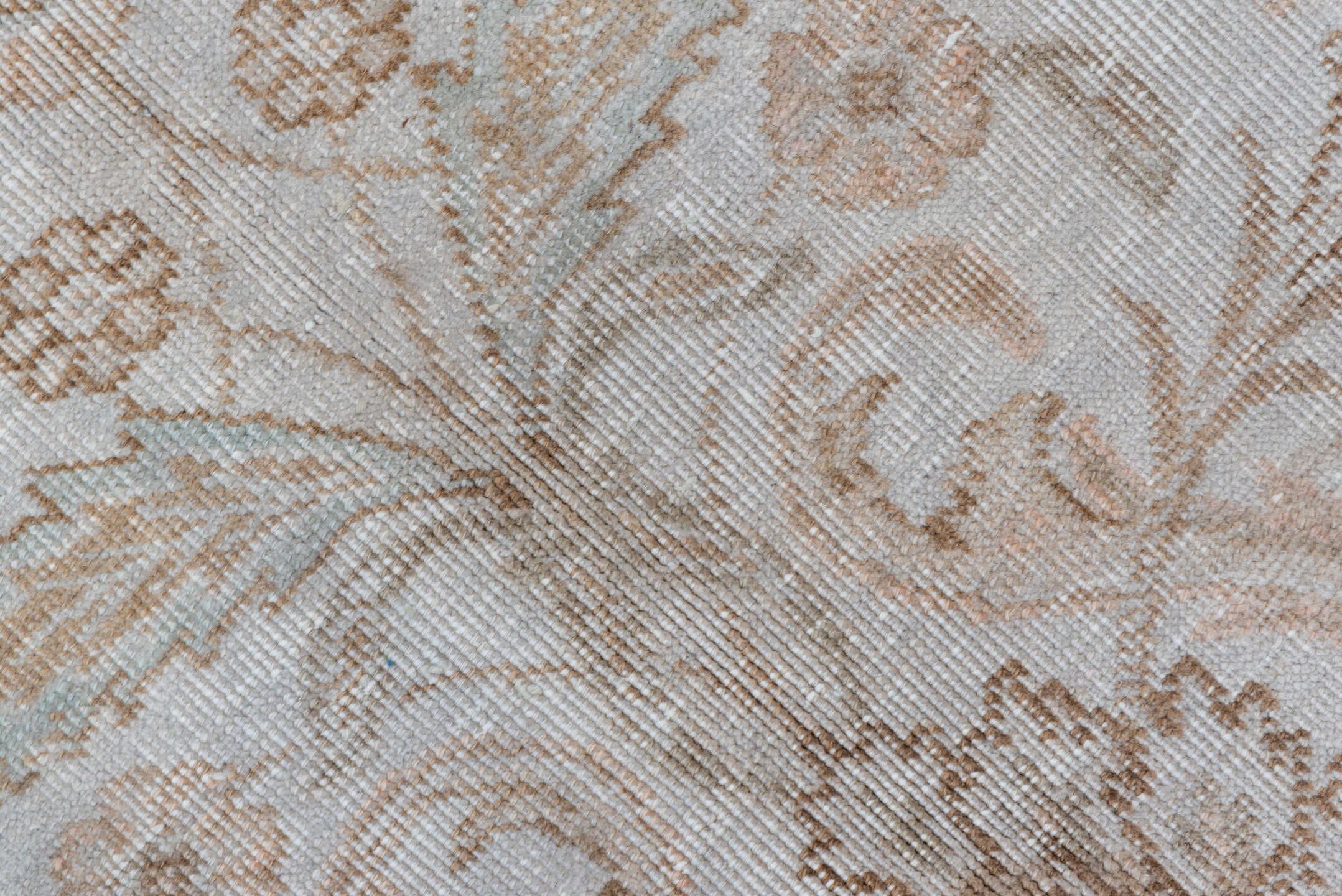9' x 12' one-of-a-kind handmade vintage Tabriz large size rug. Color palette: ivory, beige, taupe, camel, sand, gray