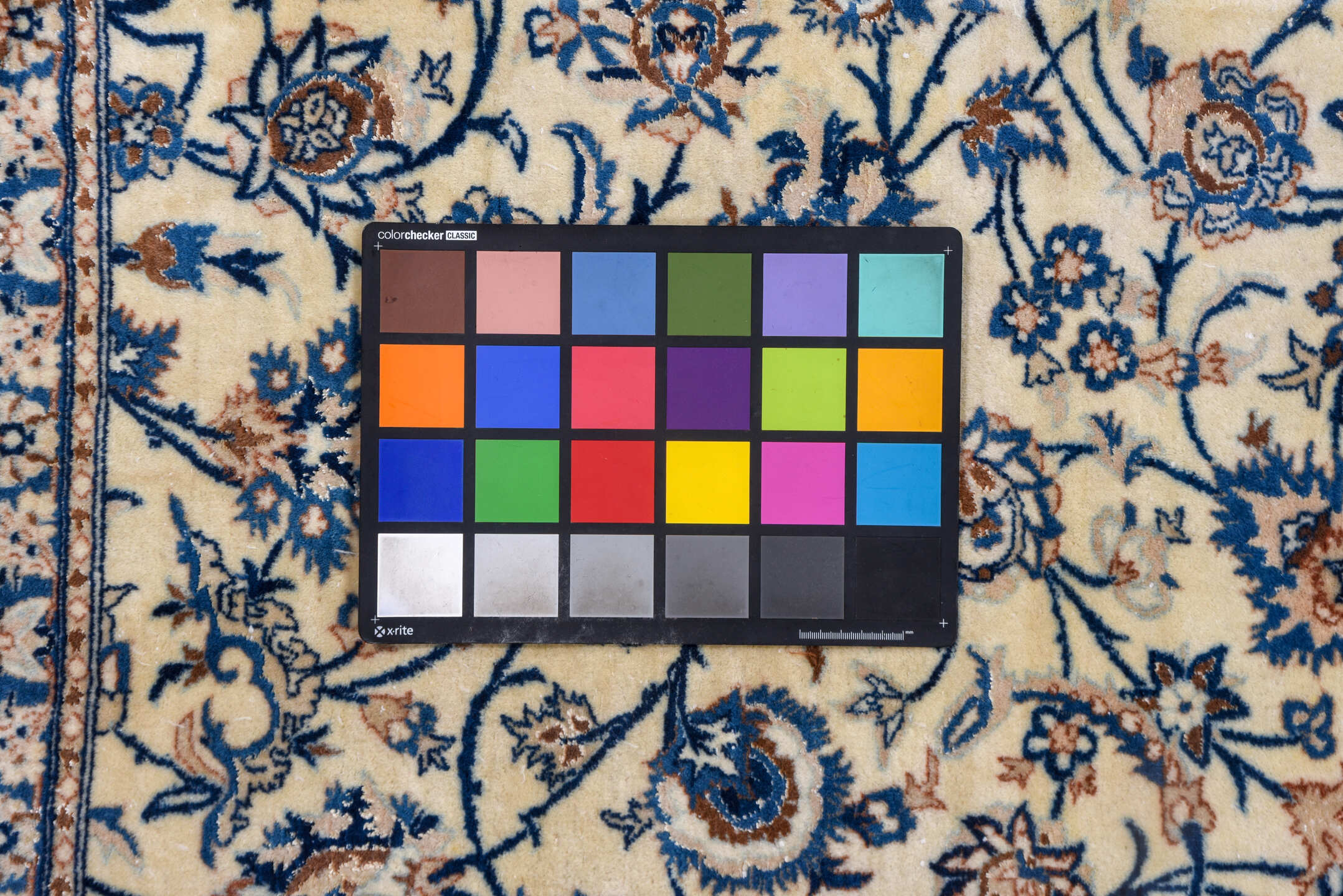 13' x 19' one-of-a-kind handmade vintage Naiin oversize rug. Color palette: antiquewhite, black, blue, brown, charcoal