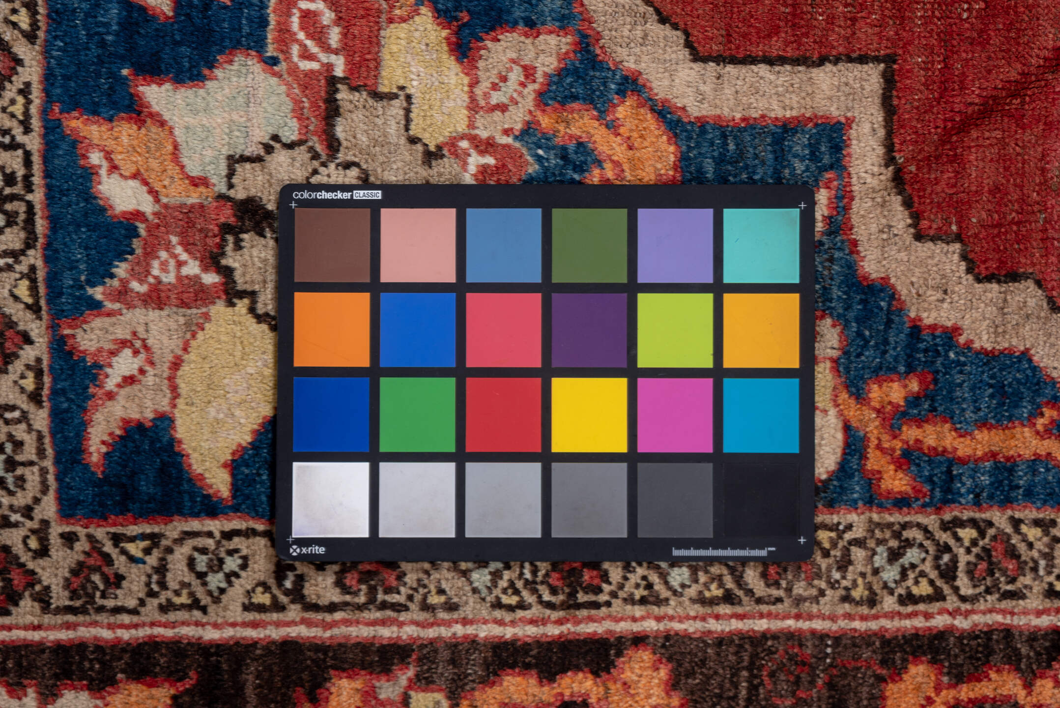 6' x 10' one-of-a-kind handmade vintage Oushak large size rug. Color palette: blue, brown, gray, pink, red