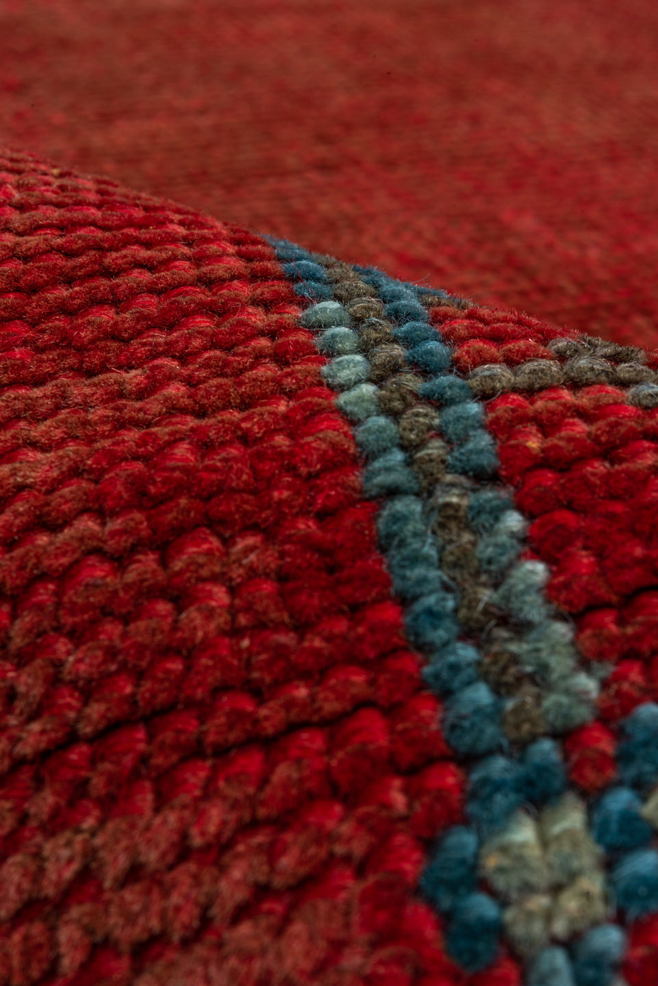 12' x 16' one-of-a-kind handmade antique Oushak oversize rug. Color palette: rust, terra cotta, slate, blue, brick, taupe
