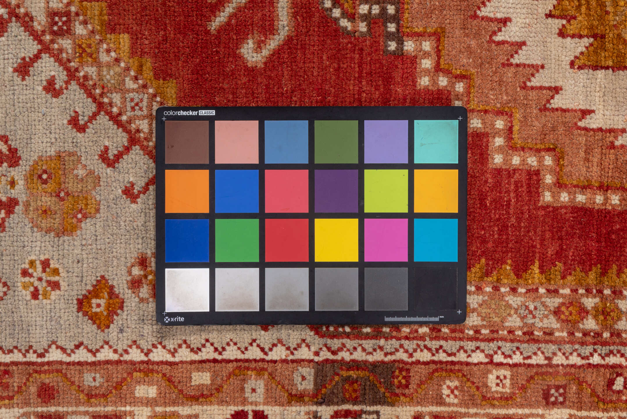 3' x 5' one-of-a-kind handmade vintage Oushak small size rug. Color palette: brown, chocolate, dark red, orange, pink, red